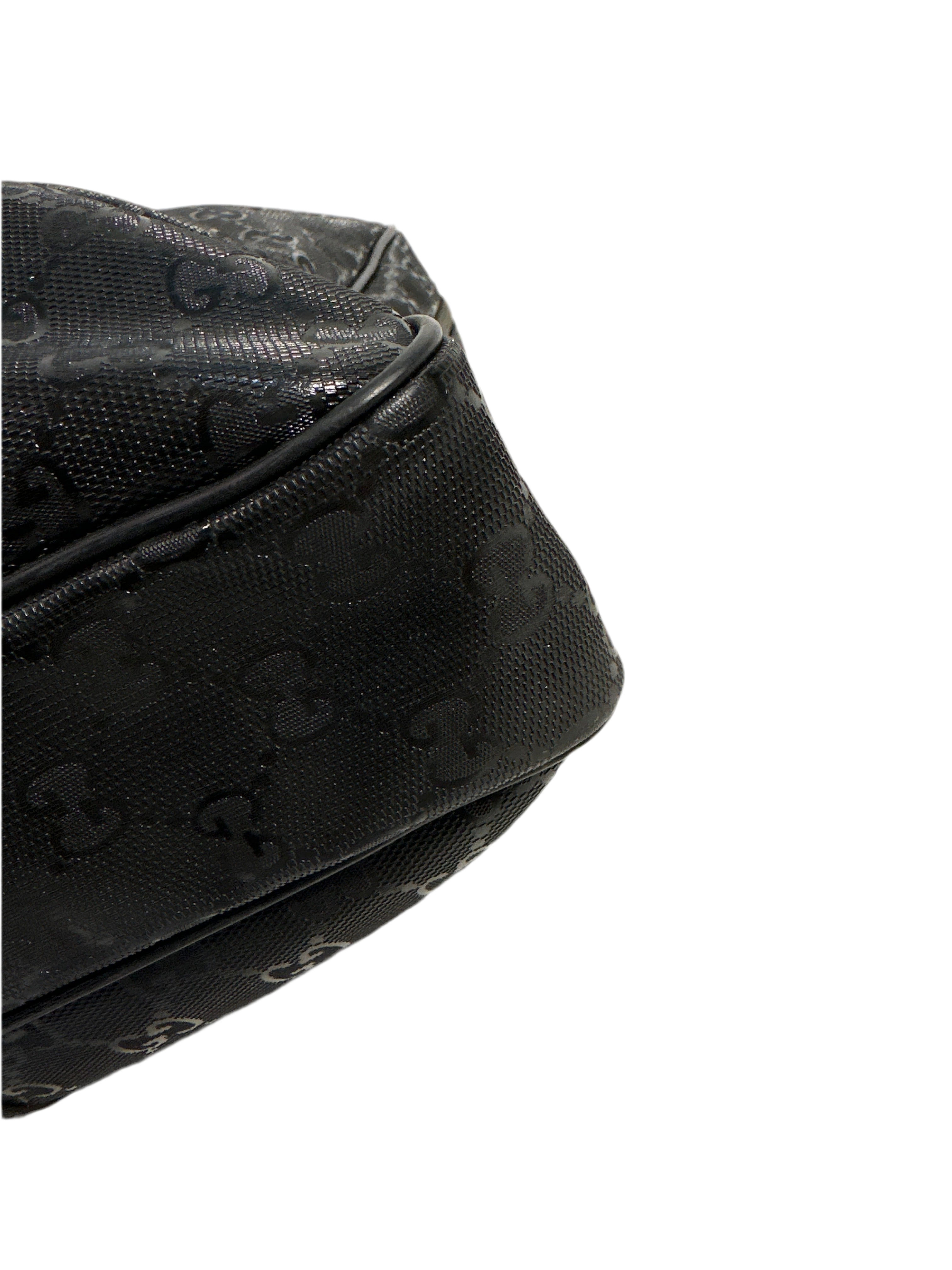 Gucci Embossed GG Briefcase Black PVC business Laptop bag