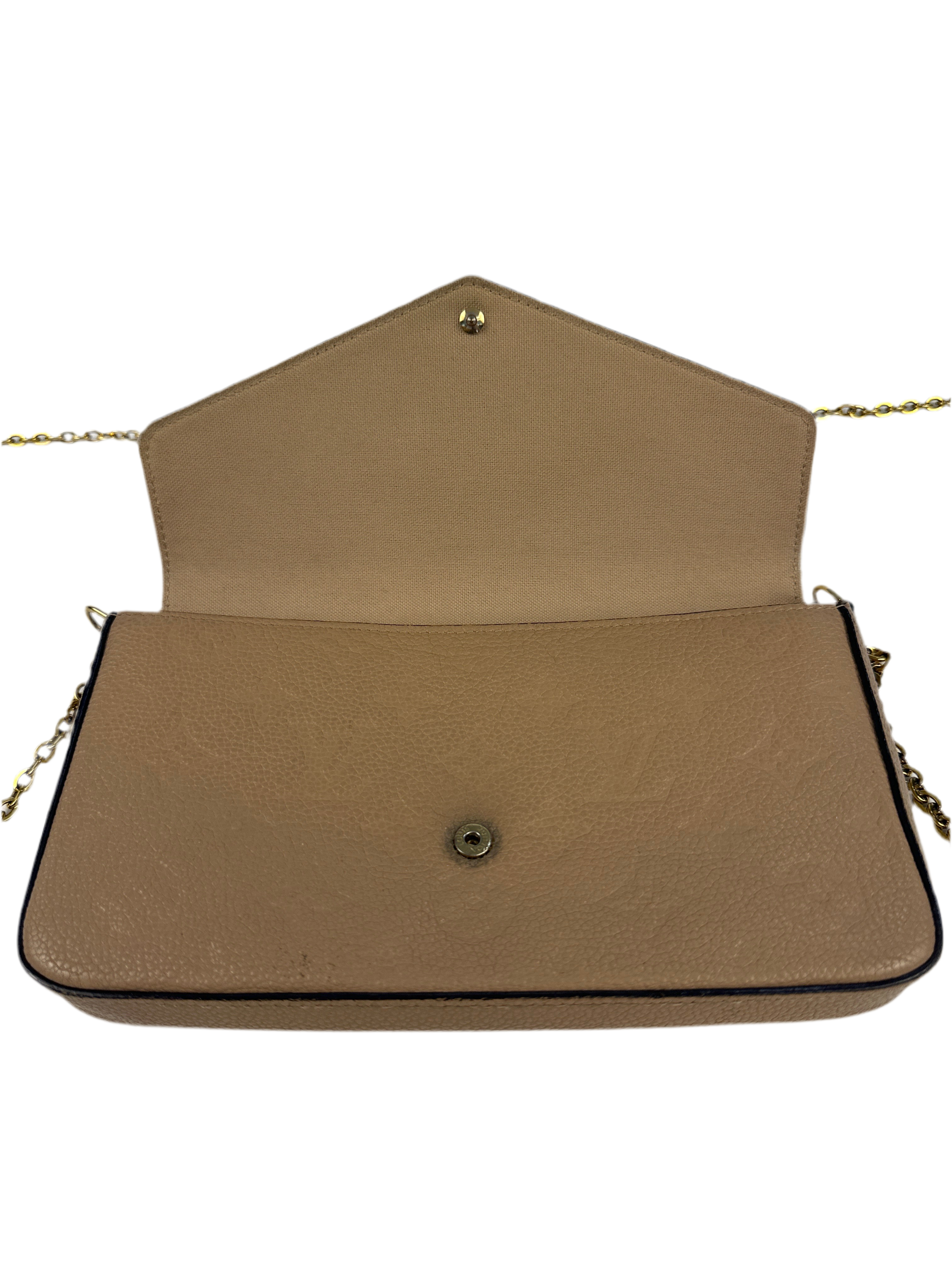 Louis Vuitton Pochette Félicie Monogram Empreinte Leather- Turtle Dove