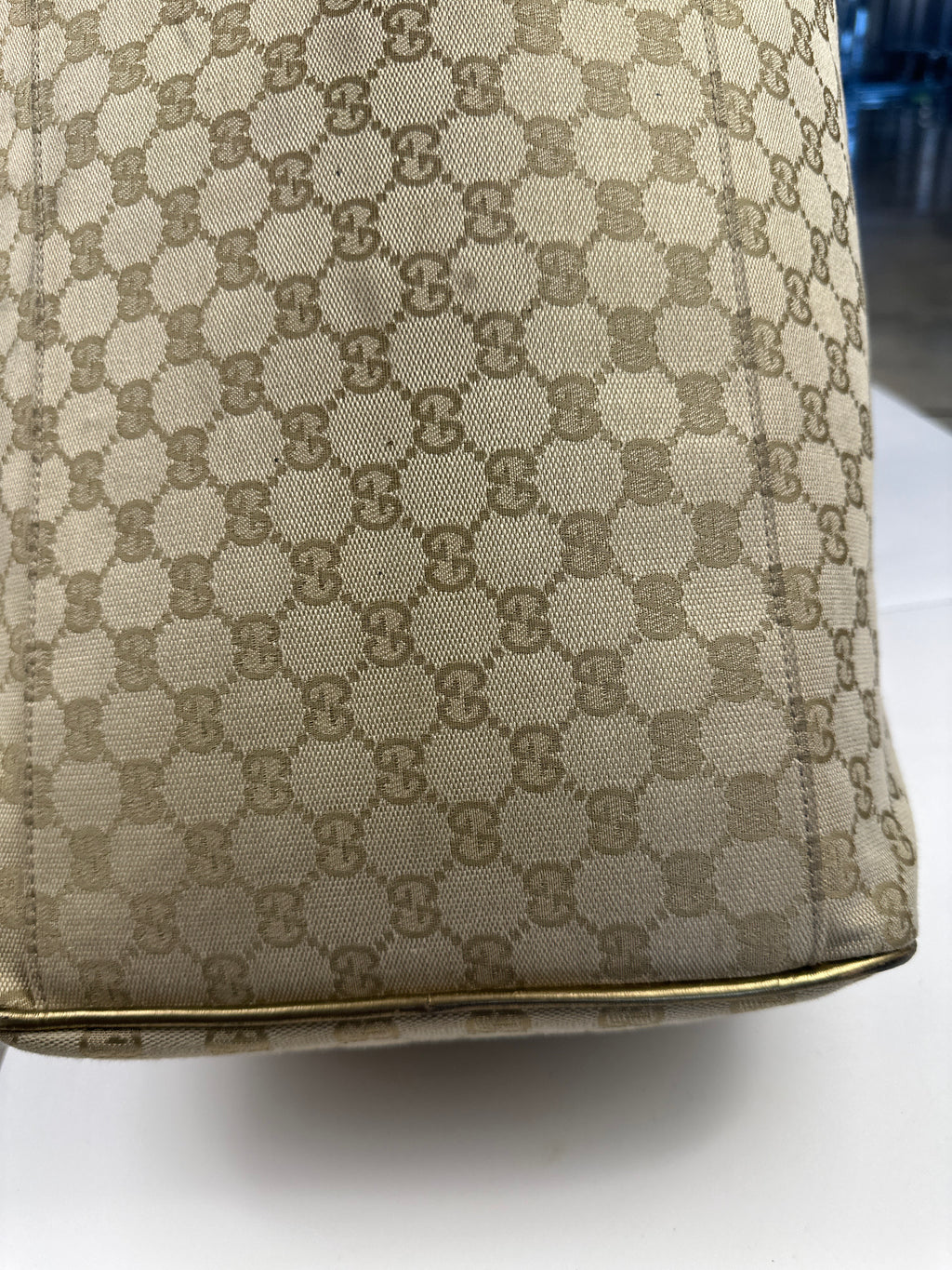 Gucci GG Canvas Web Duffle Bag