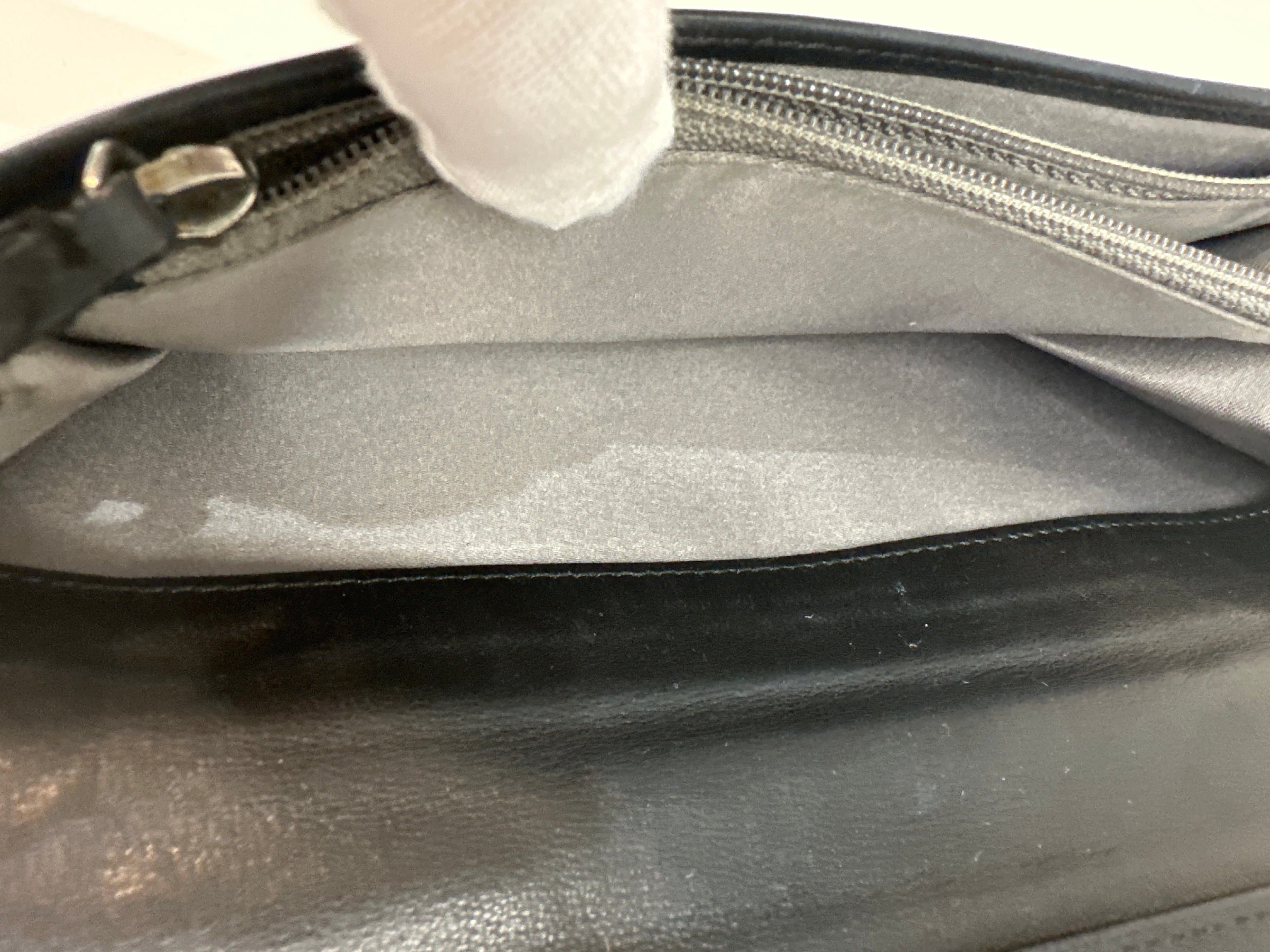 CHANEL Camellia CC Logo Lambskin Leather Zip Around Long Wallet black