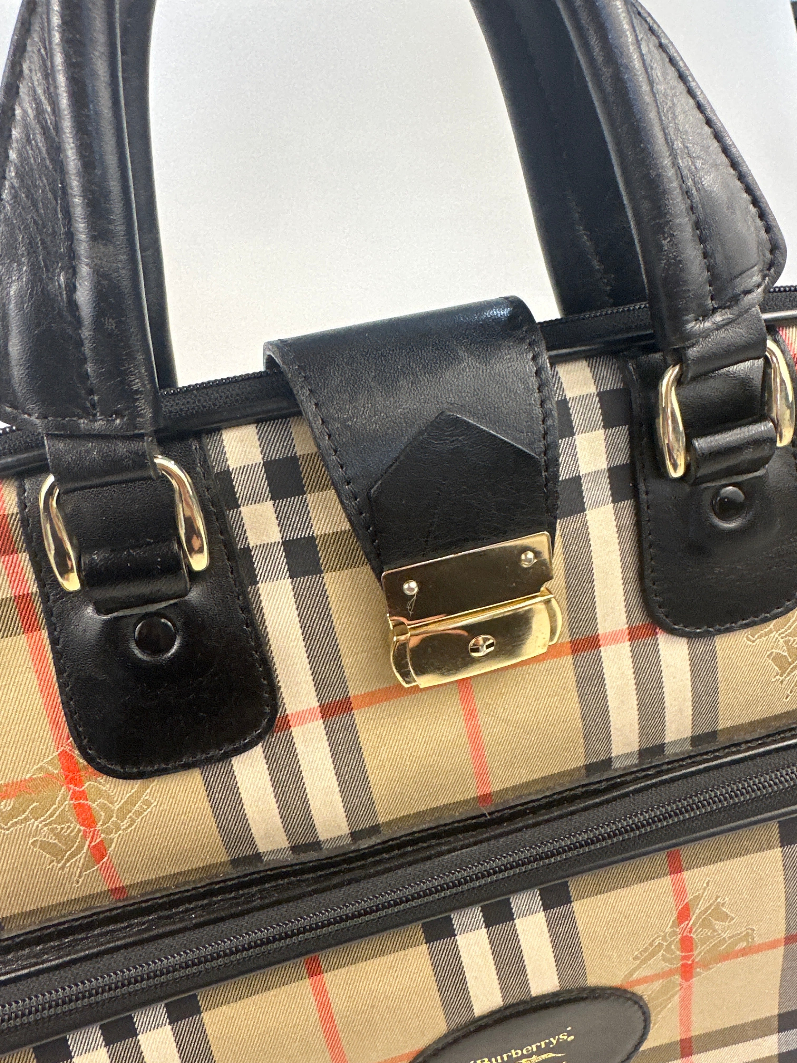 Burberry Nova Check Canvas Garment Bag