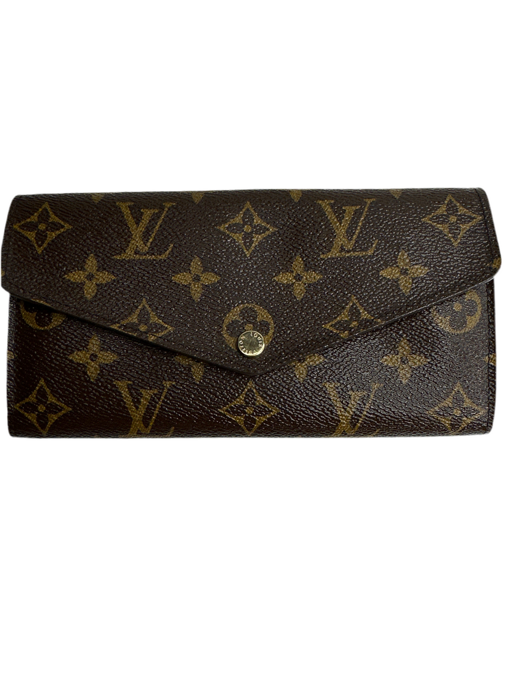 Louis Vuitton Monogram Coated Canvas Continental Sarah Wallet Brown