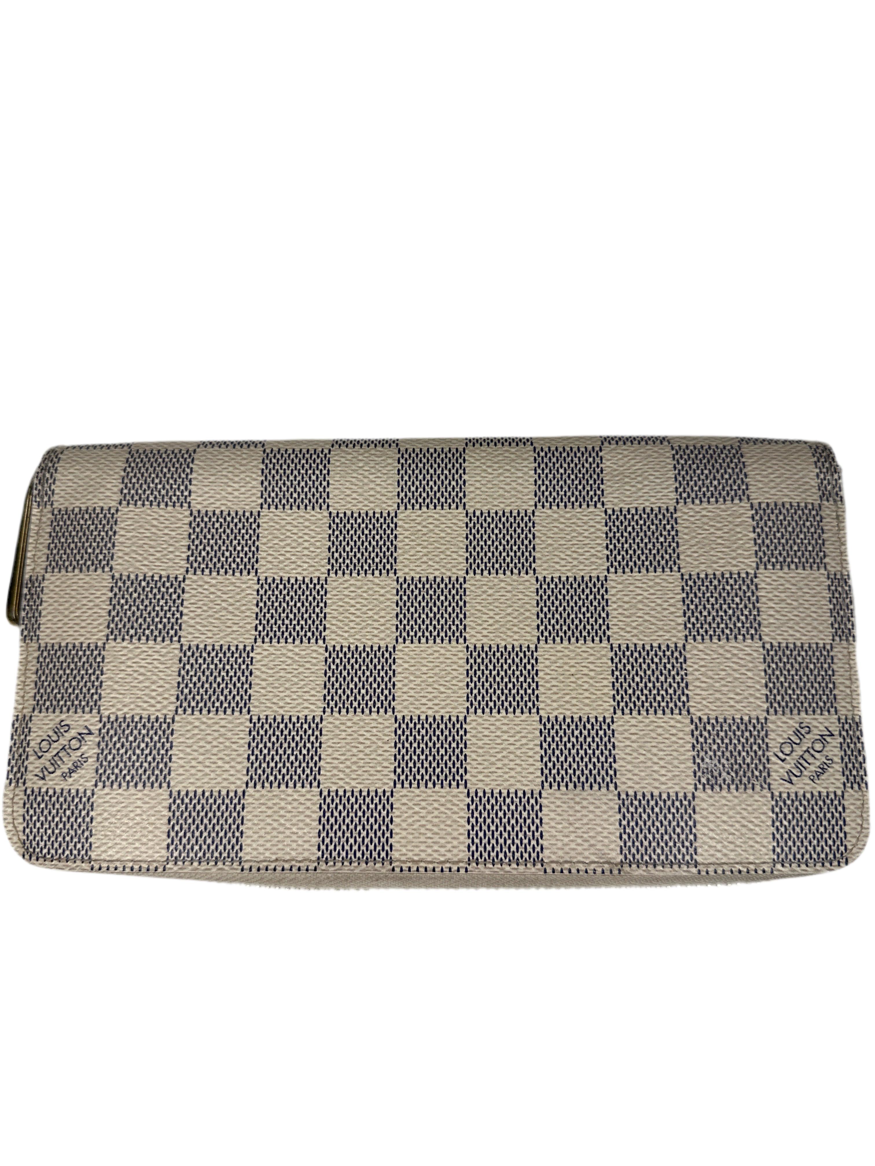 Louis Vuitton Damier Azur Zippy Wallet 2012 - with authentication card