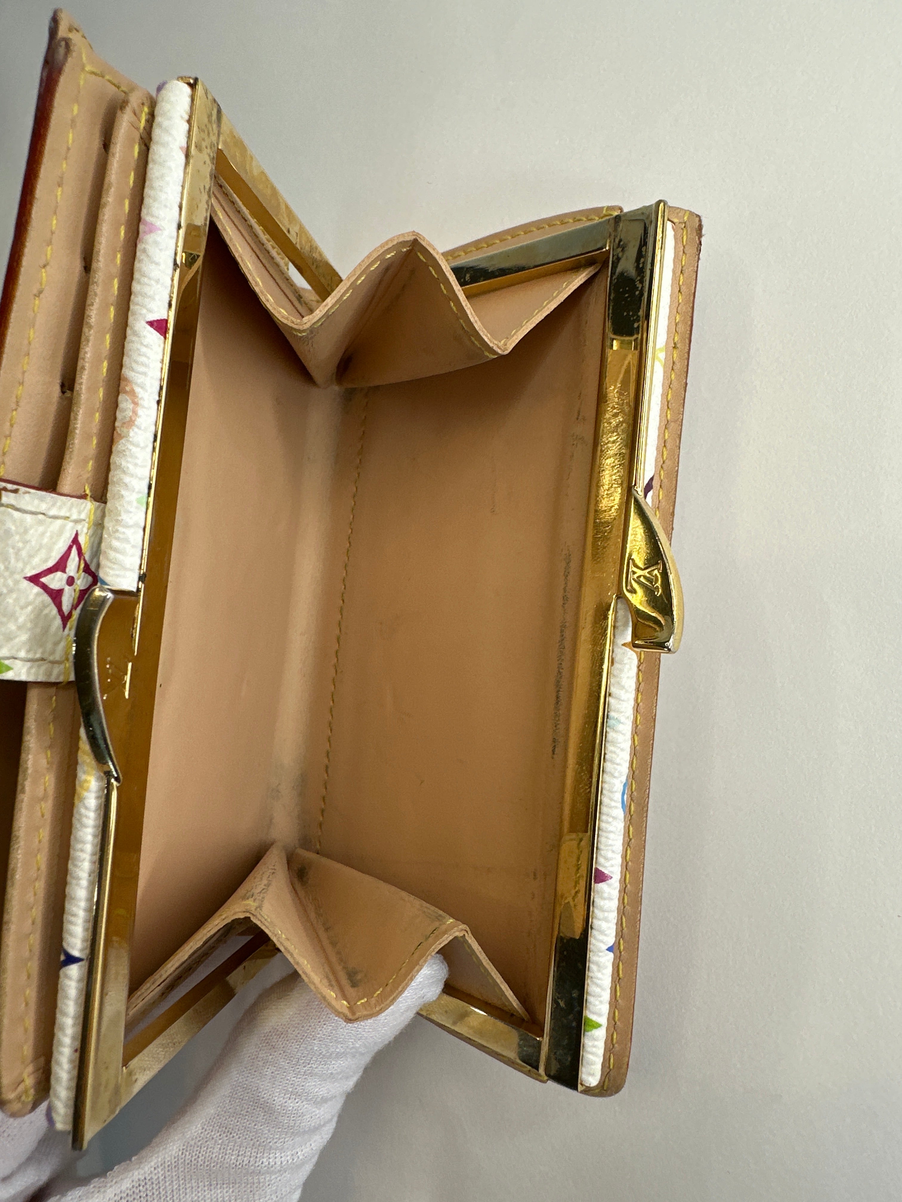 Vintage Louis Vuitton x Murakami Multicolor Kisslock Wallet – Rare & Highly Sought-After Print