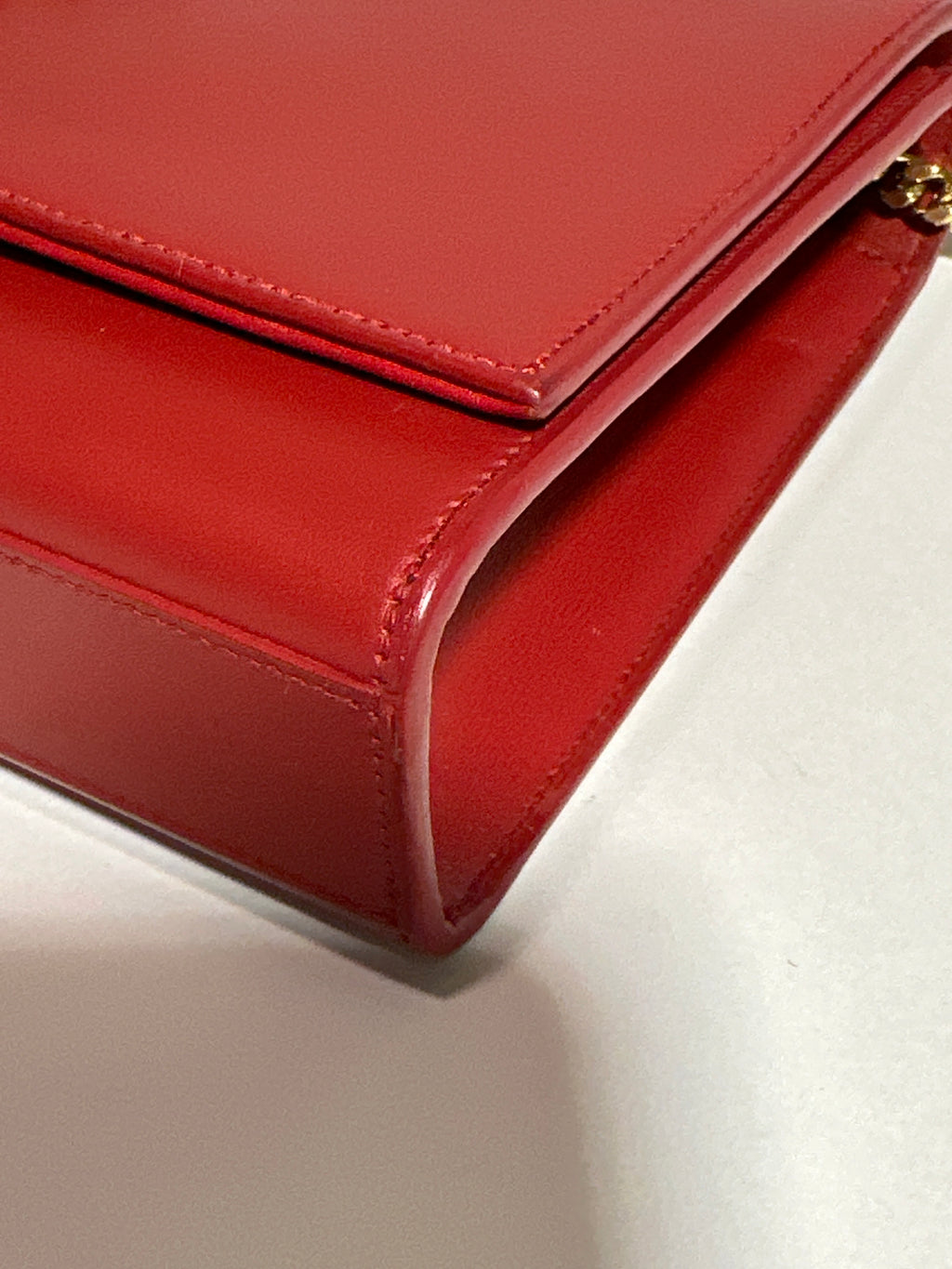 Saint Laurent Shoulder Red Kate Tassel Bag