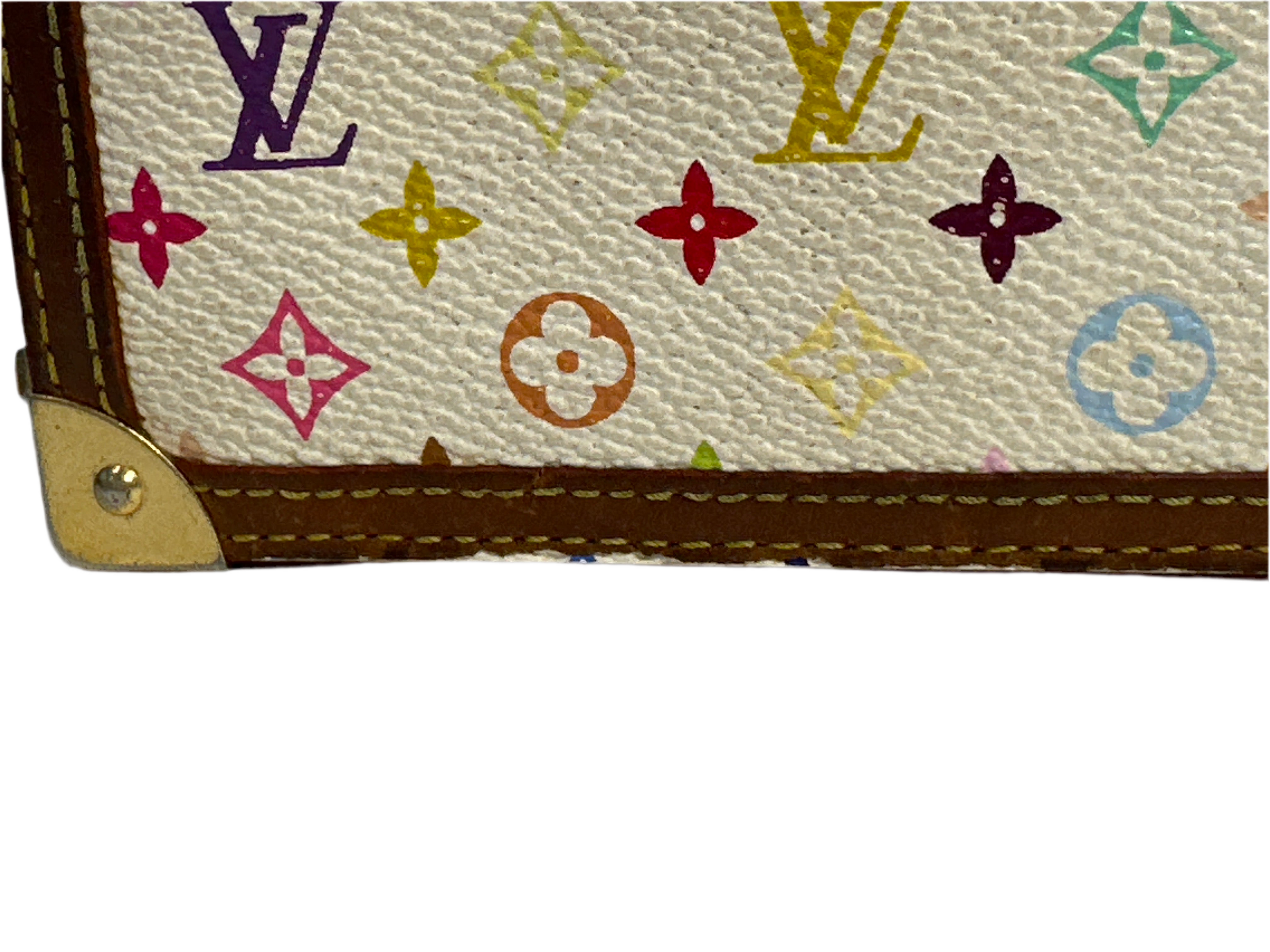Vintage LOUIS VUITTON Limited Edition Monogram Multicolor pochette Cles/pouch