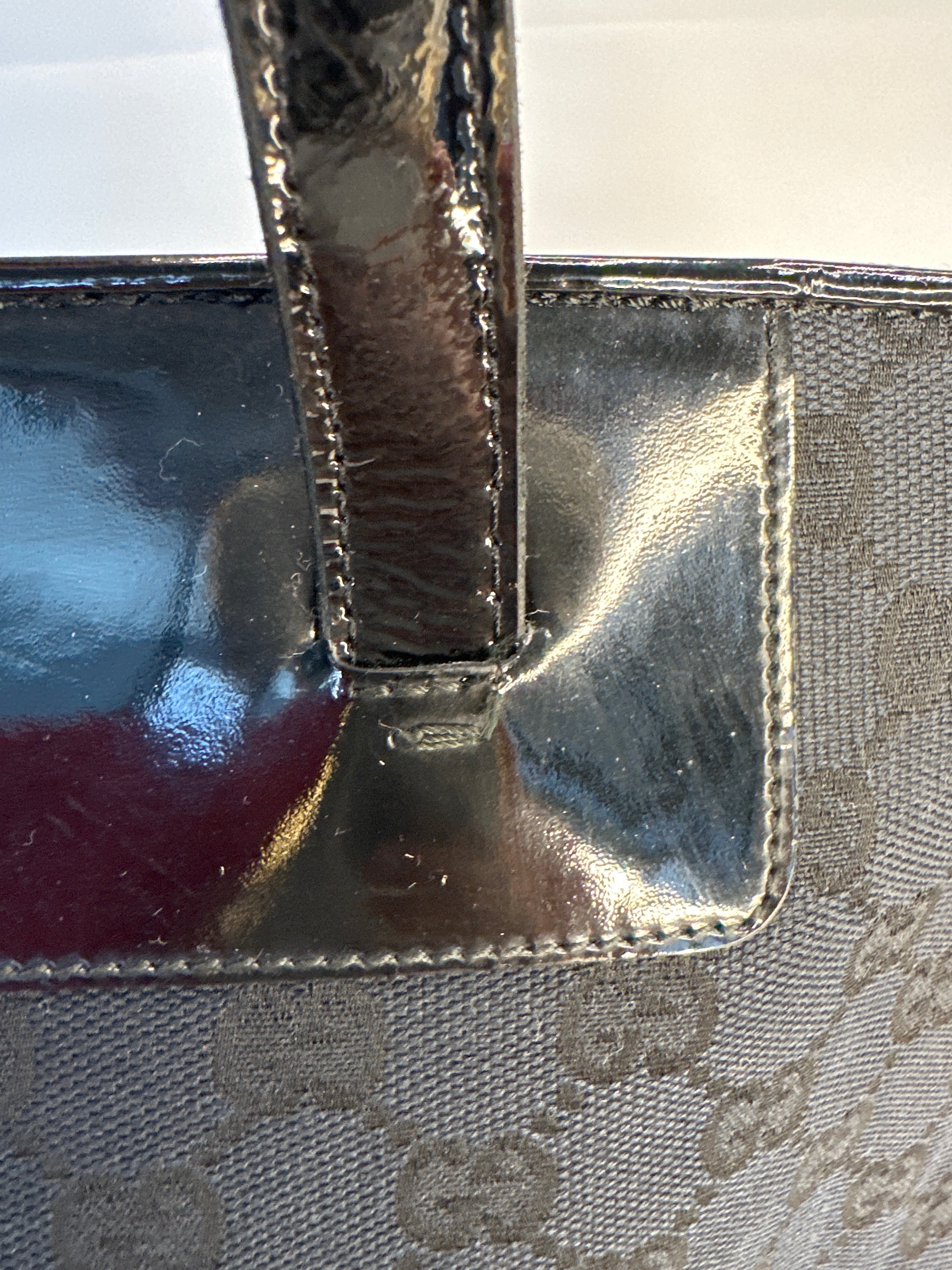 GUCCI GG monogram canvas purse