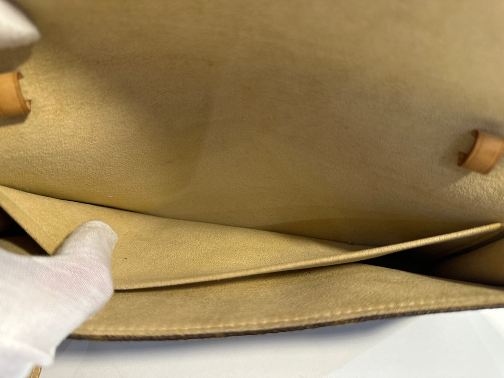 Vintage LOUIS VUITTON Monogram Pochette Twin GM with dust bag 2000