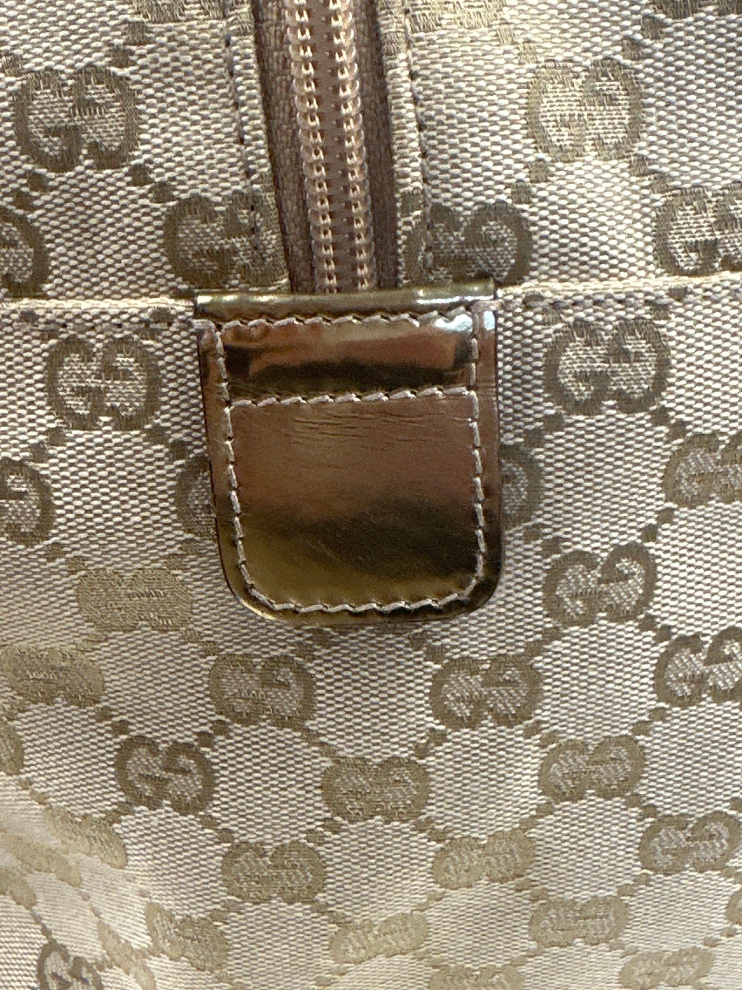 Gucci GG Canvas Web Duffle Bag
