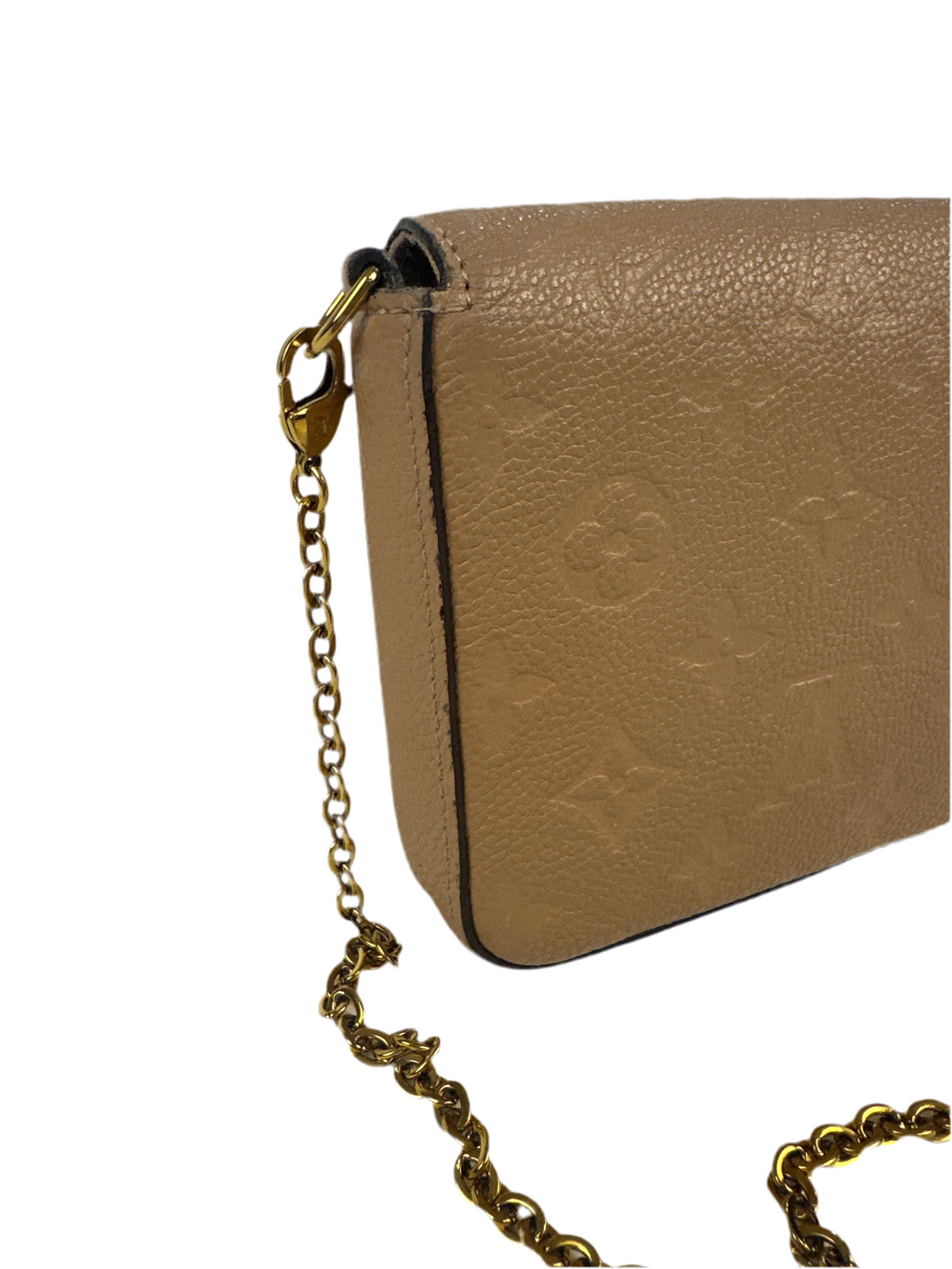 Louis Vuitton Pochette Félicie Monogram Empreinte Leather- Turtle Dove