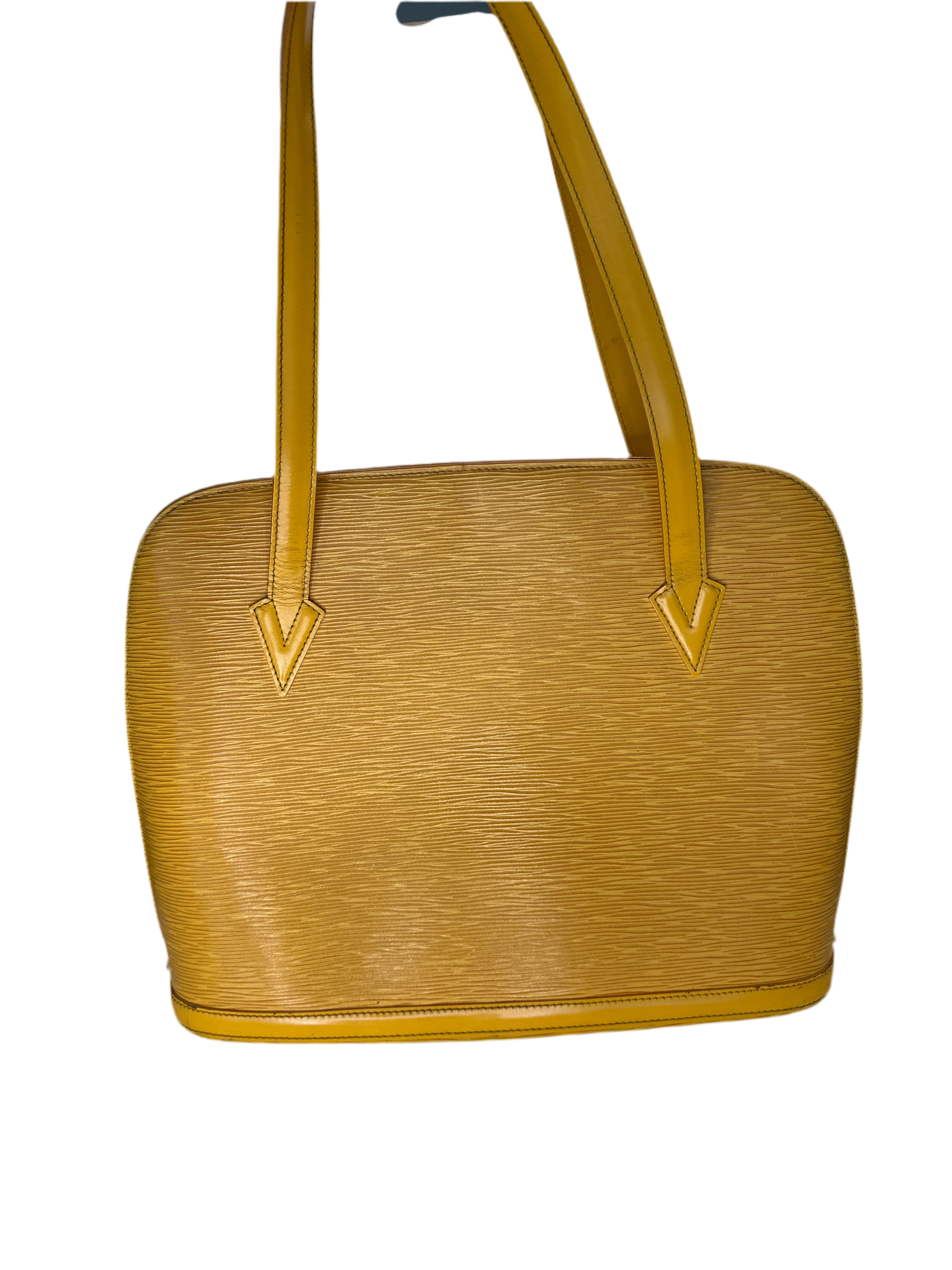 Vintage Louis Vuitton Epi shoulder bag comes with COA