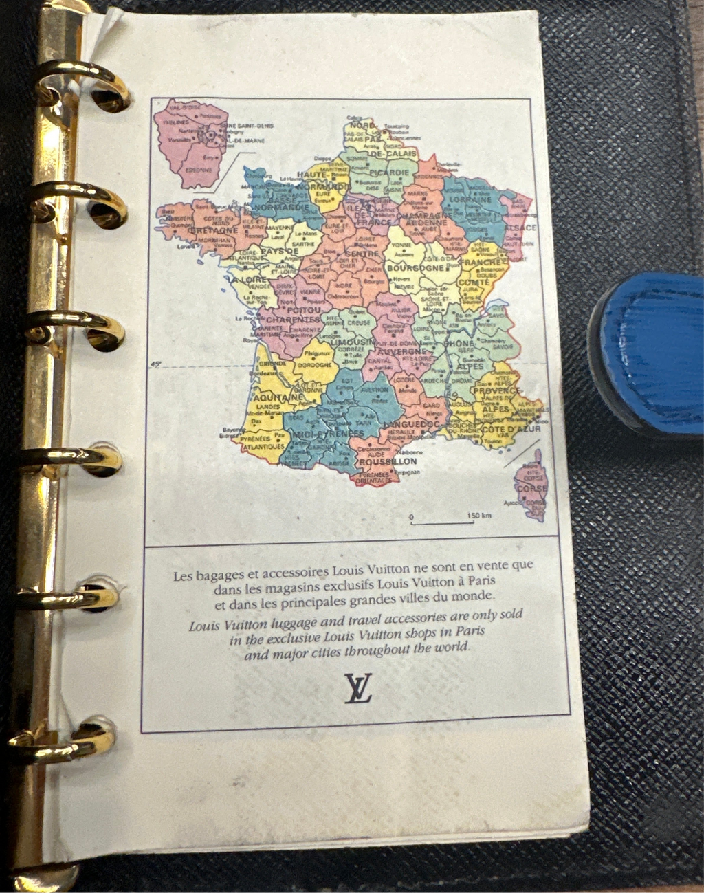 Vintage Louis Vuitton
Epi Small Ring Agenda Cover in Blue