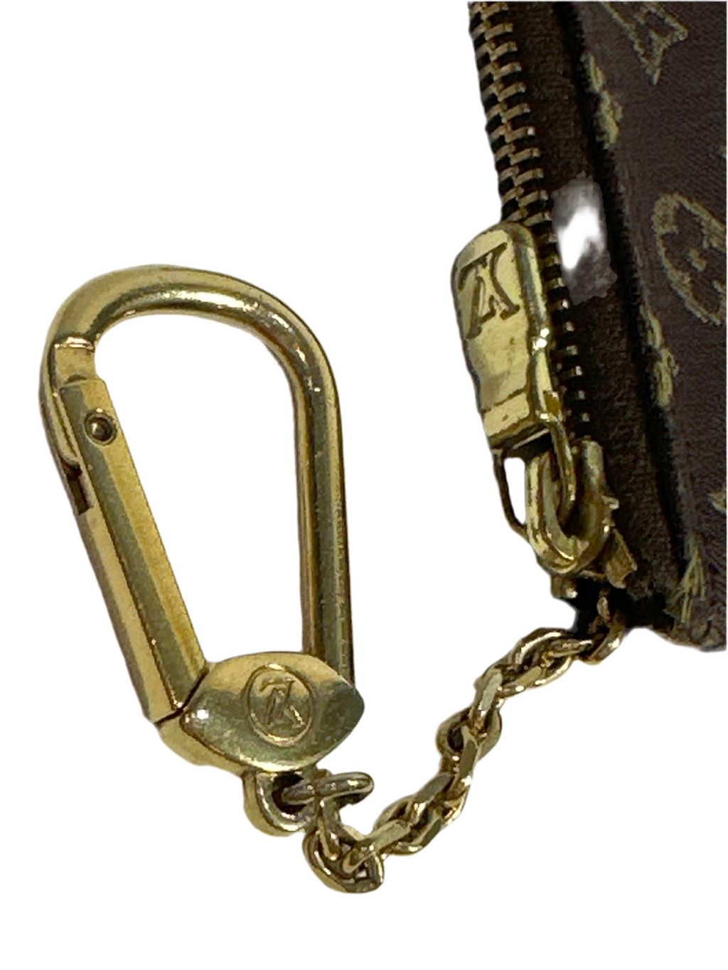Louis Vuitton Vintage Mini Lin Monogram Key Cles Chain Pouch