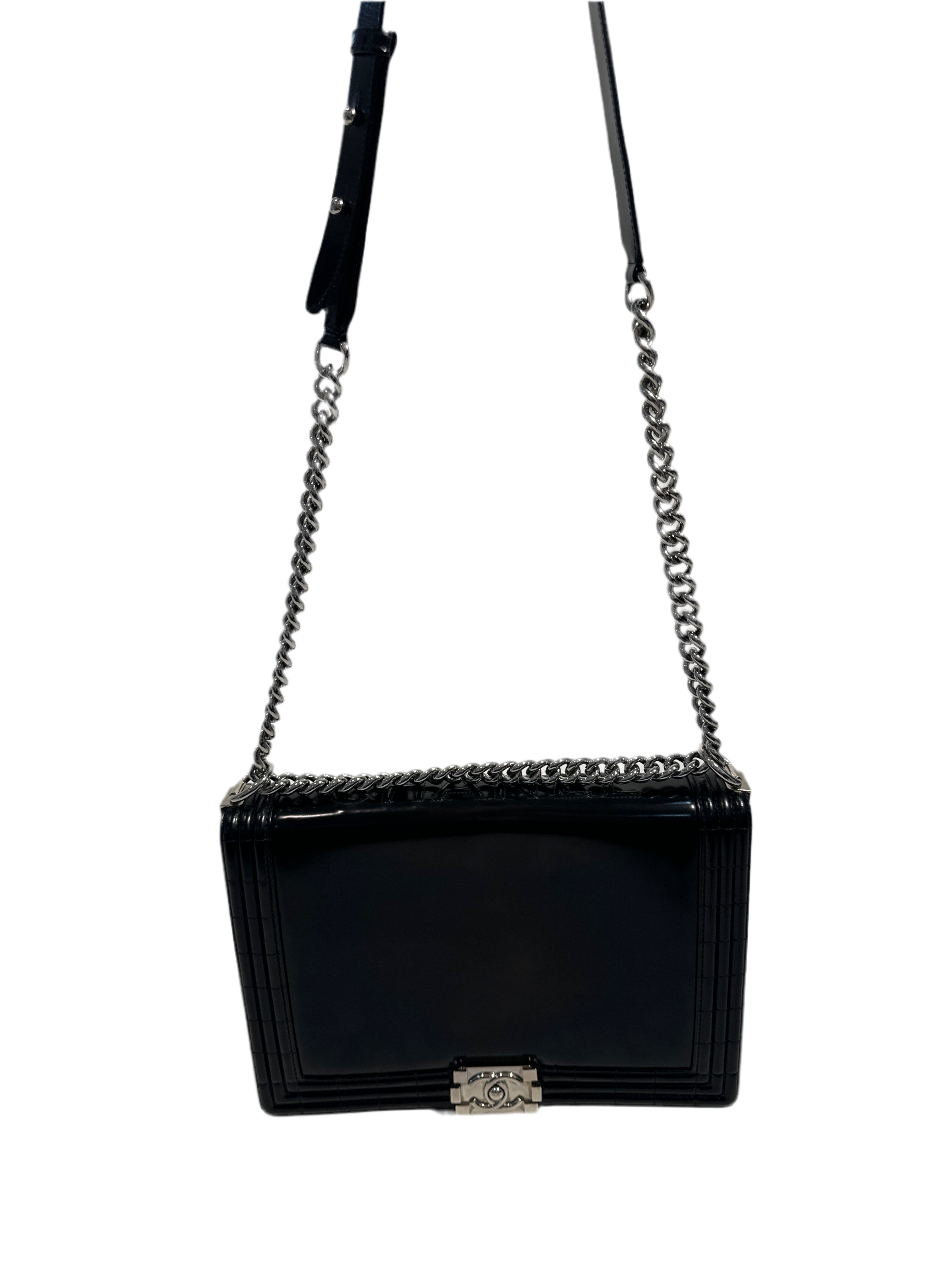 Chanel Reverso Boy Flap Bag Glazed Calfskin Large