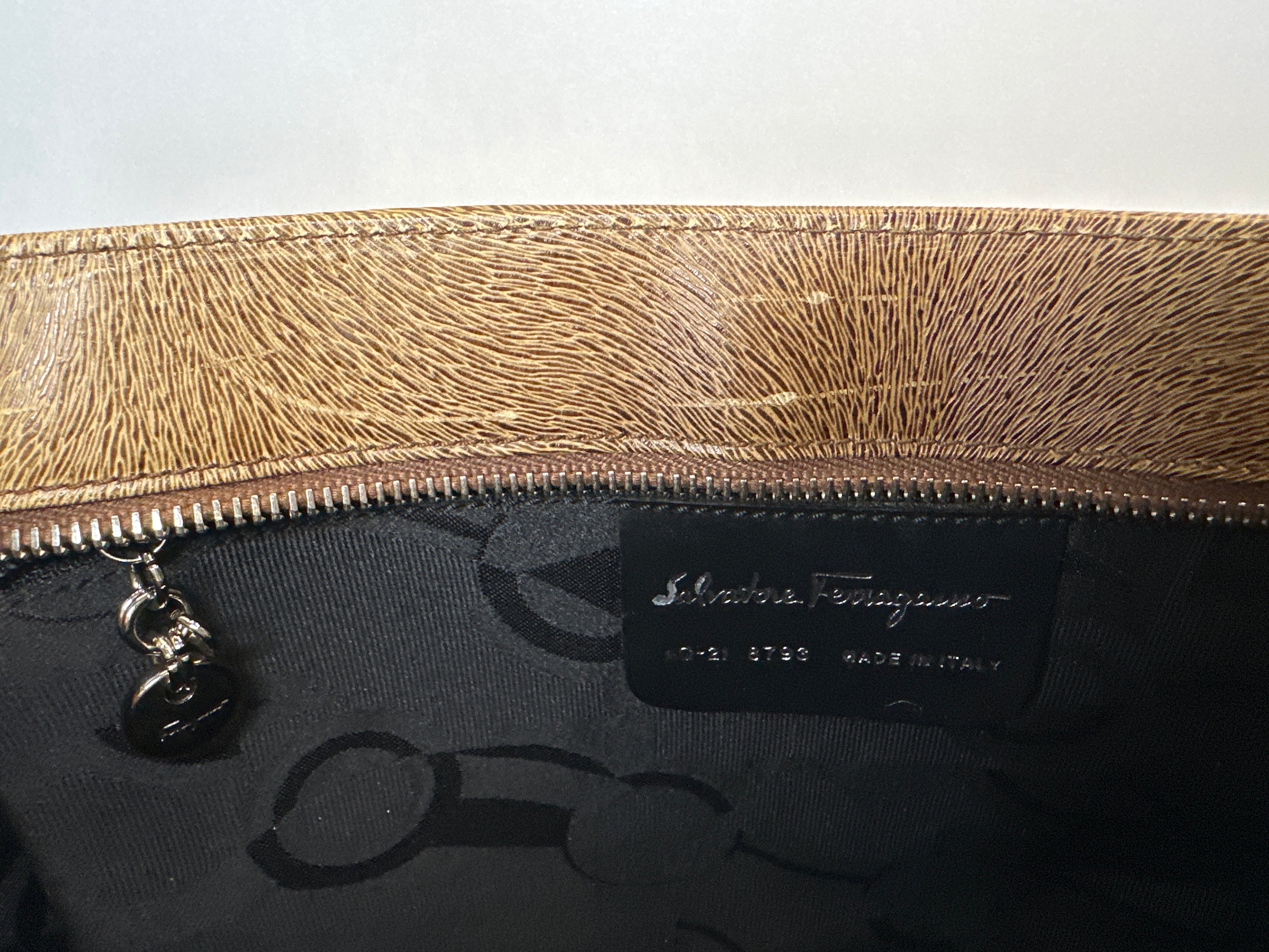 Salvatore Ferragamo Shoulder Bag Leather Brown