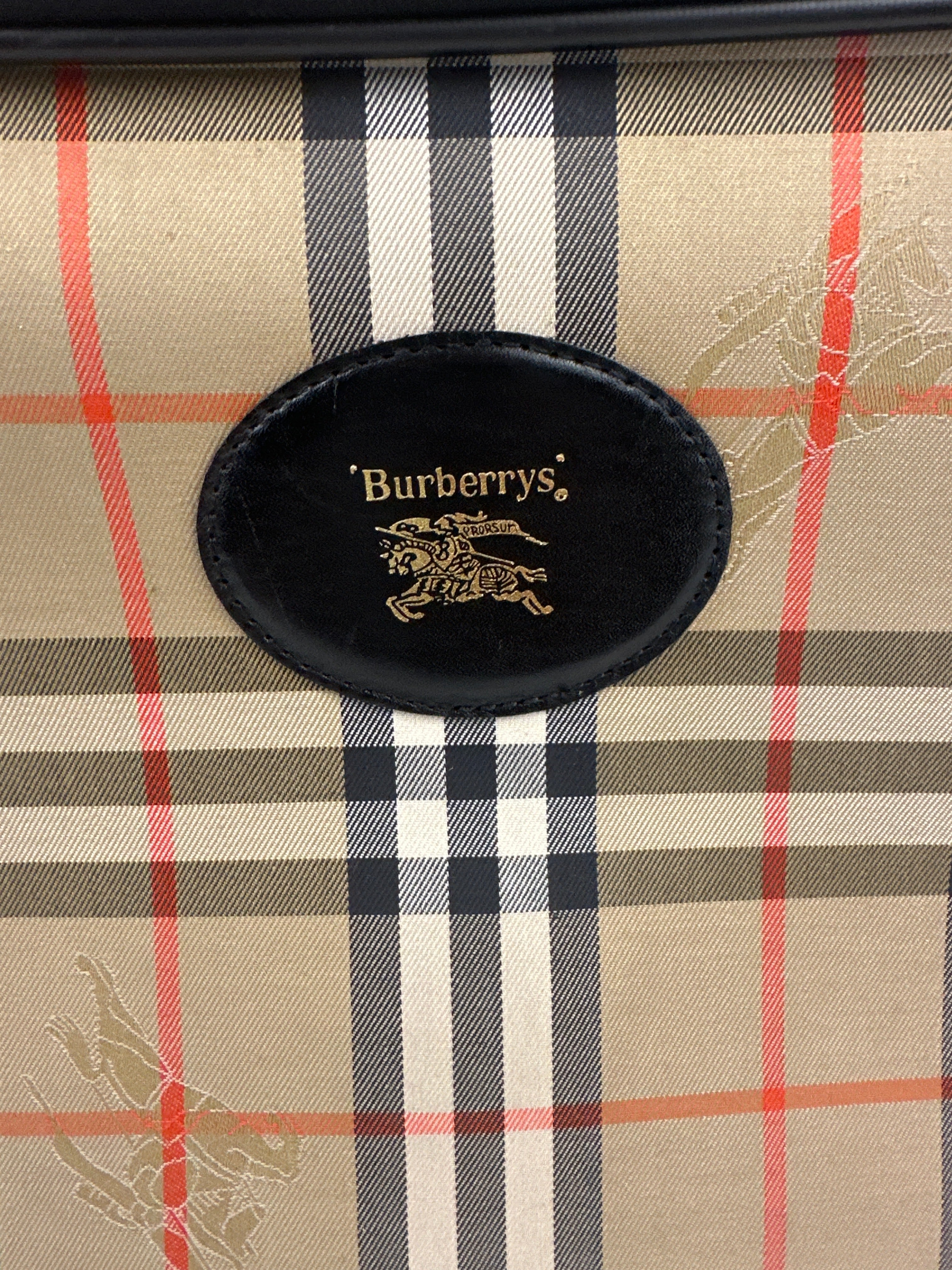 Burberry Nova Check Canvas Garment Bag