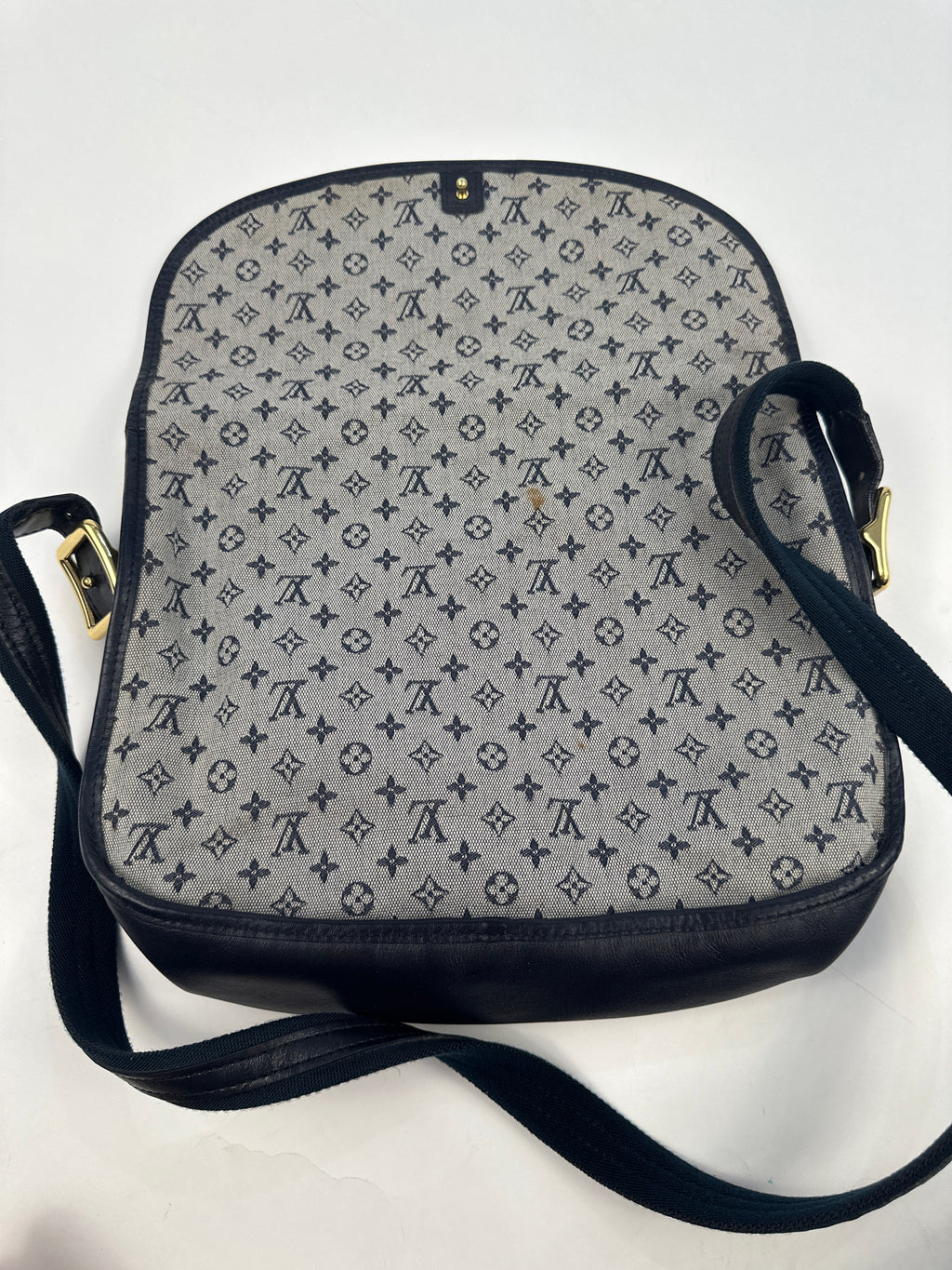LOUIS VUITTON Monogram Mini Belanger Shoulder Bag Blue