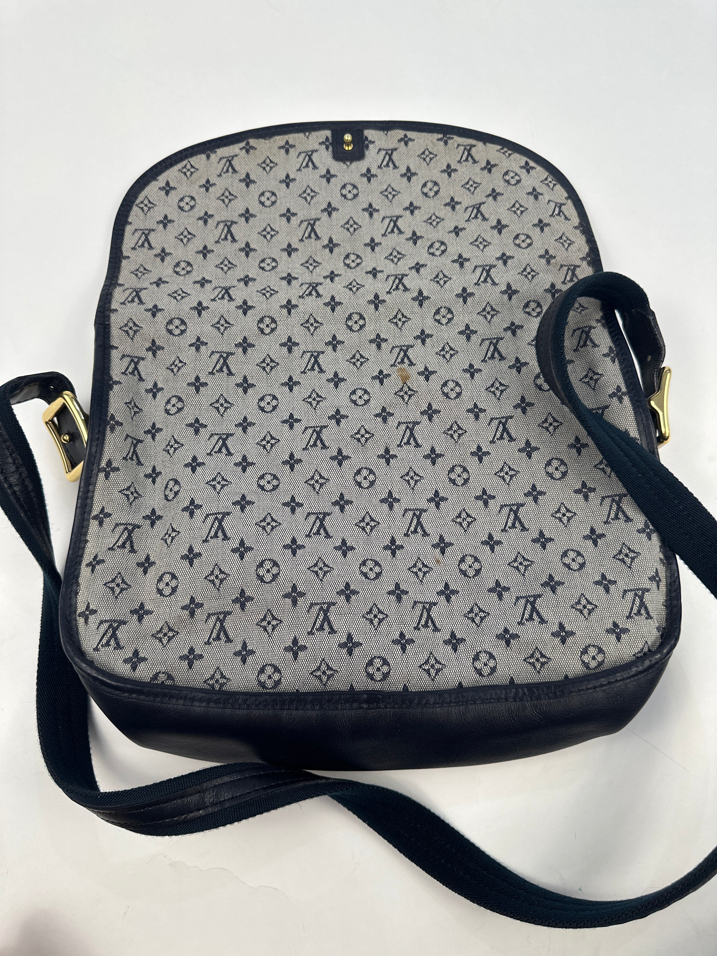 LOUIS VUITTON Monogram Mini Belanger Shoulder Bag Blue