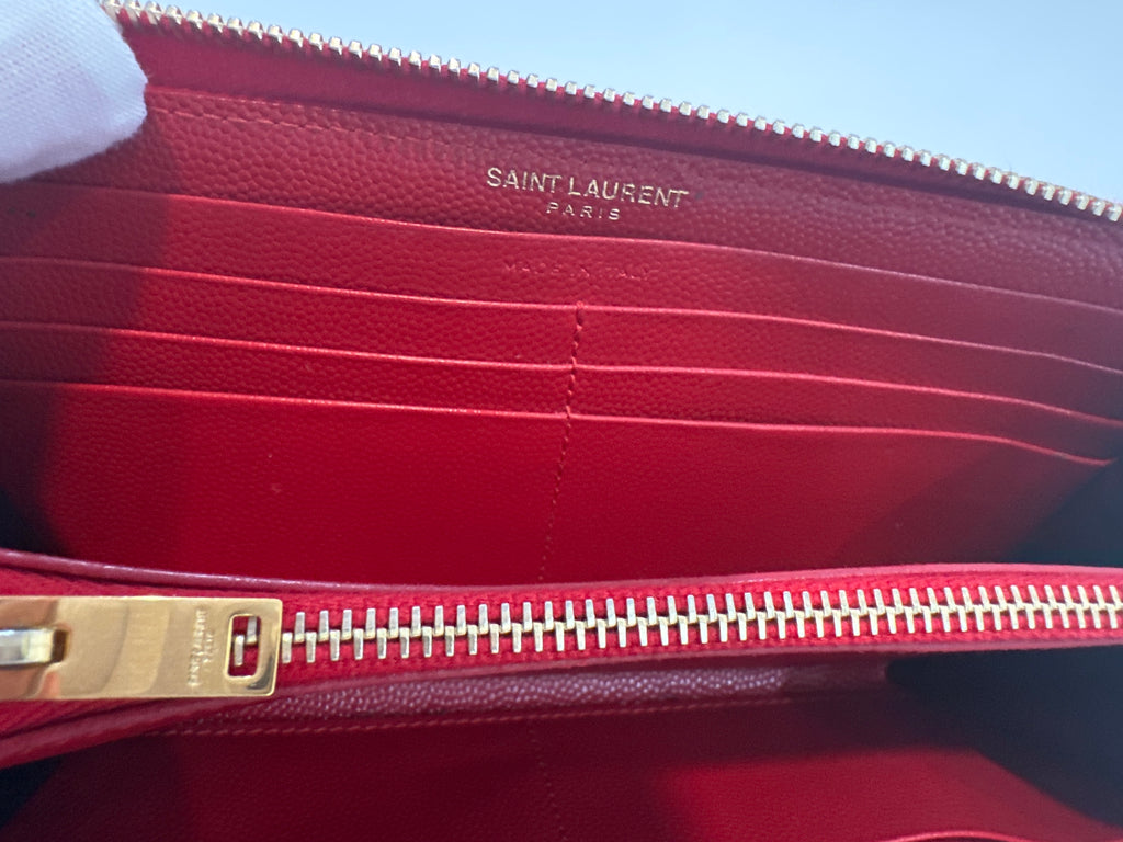 Saint Laurent Full Zip Wallet