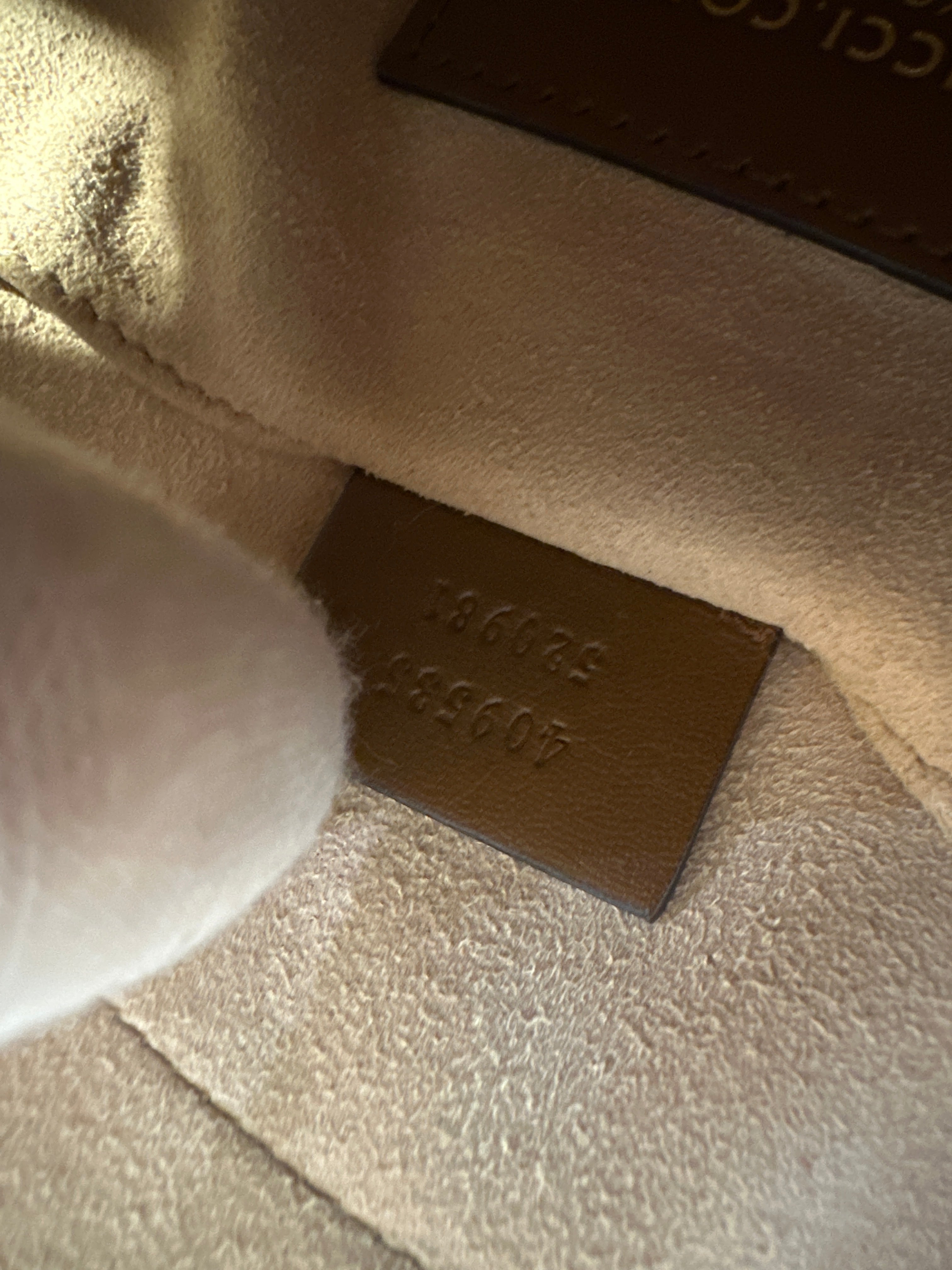 Gucci Supreme Monogram Floral Garden Embroidered Mini Chain Shoulder Bag Beige Tuscany with COA