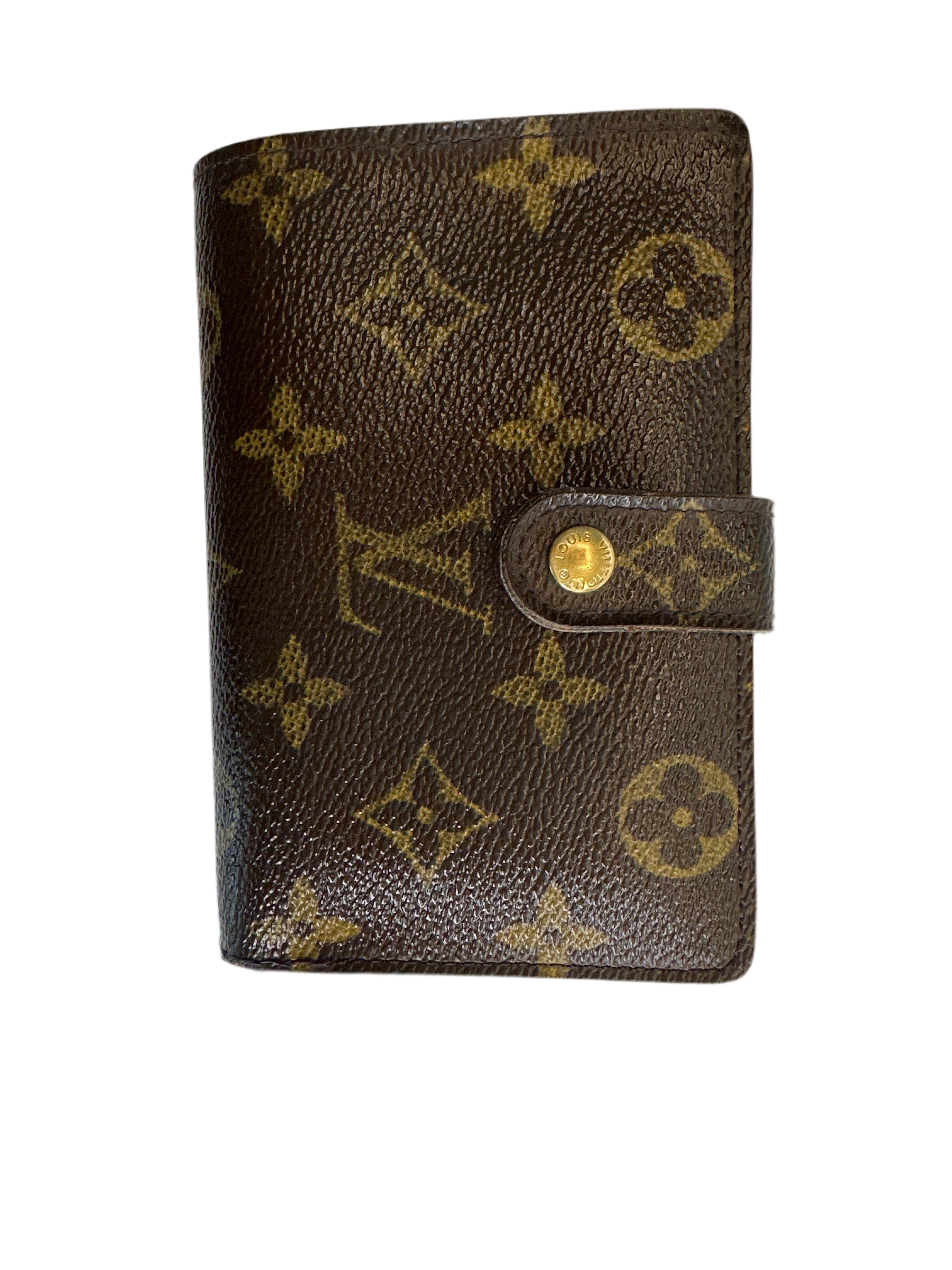 Vintage Louis Vuitton Monogram Kiss Lock Wallet