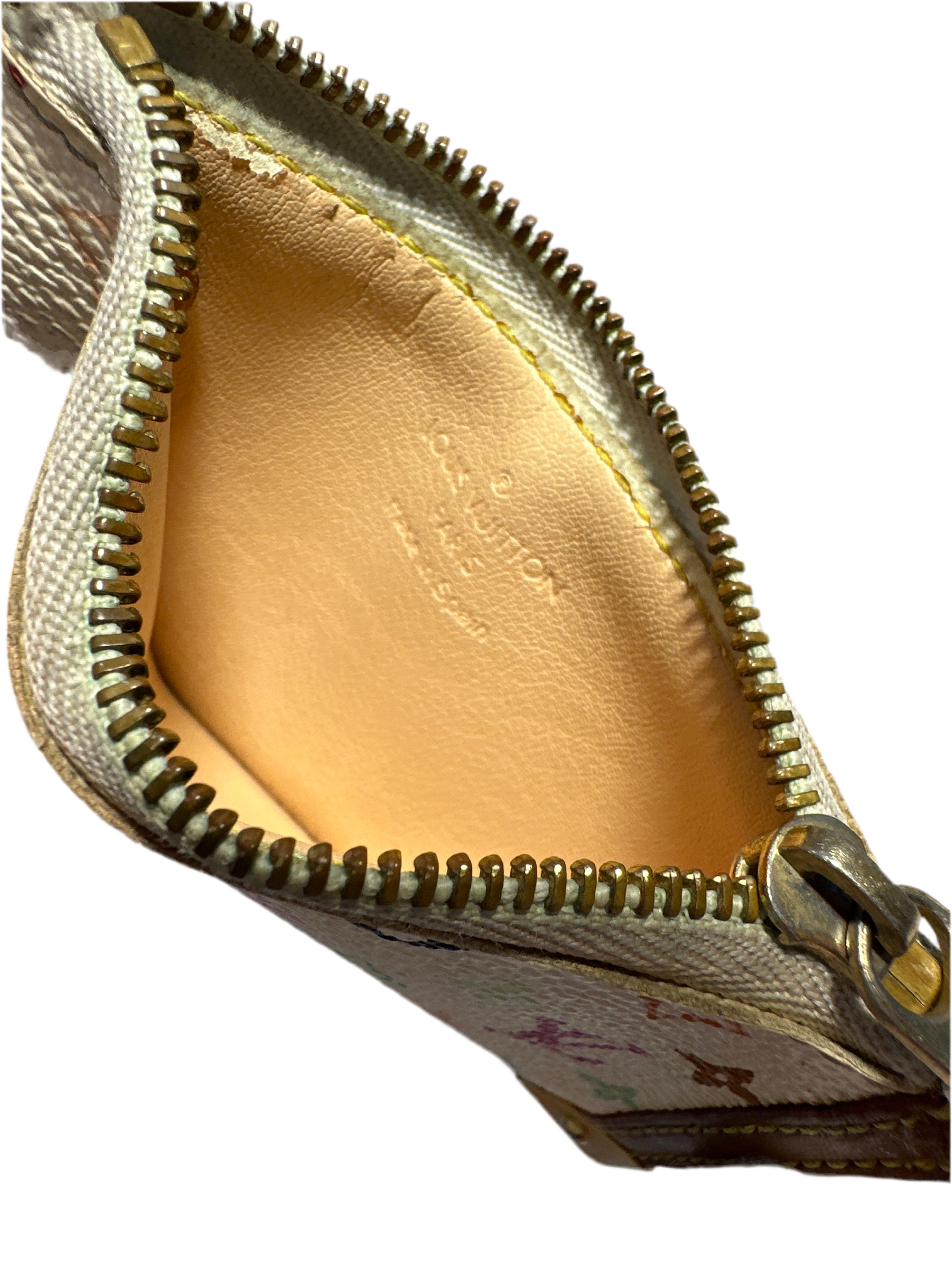 Vintage LOUIS VUITTON Limited Edition Monogram Multicolor pochette Cles/pouch