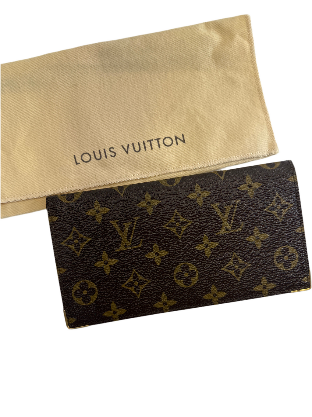 Louis Vuitton Vintage Monogram Coated Canvas Holder Card Case Wallet *RARE*