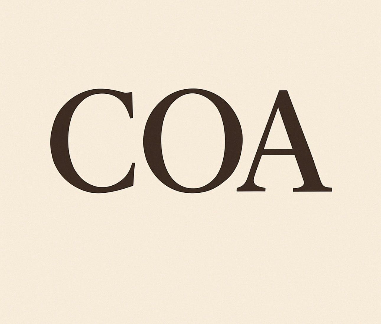 Certificate Of Authenticity