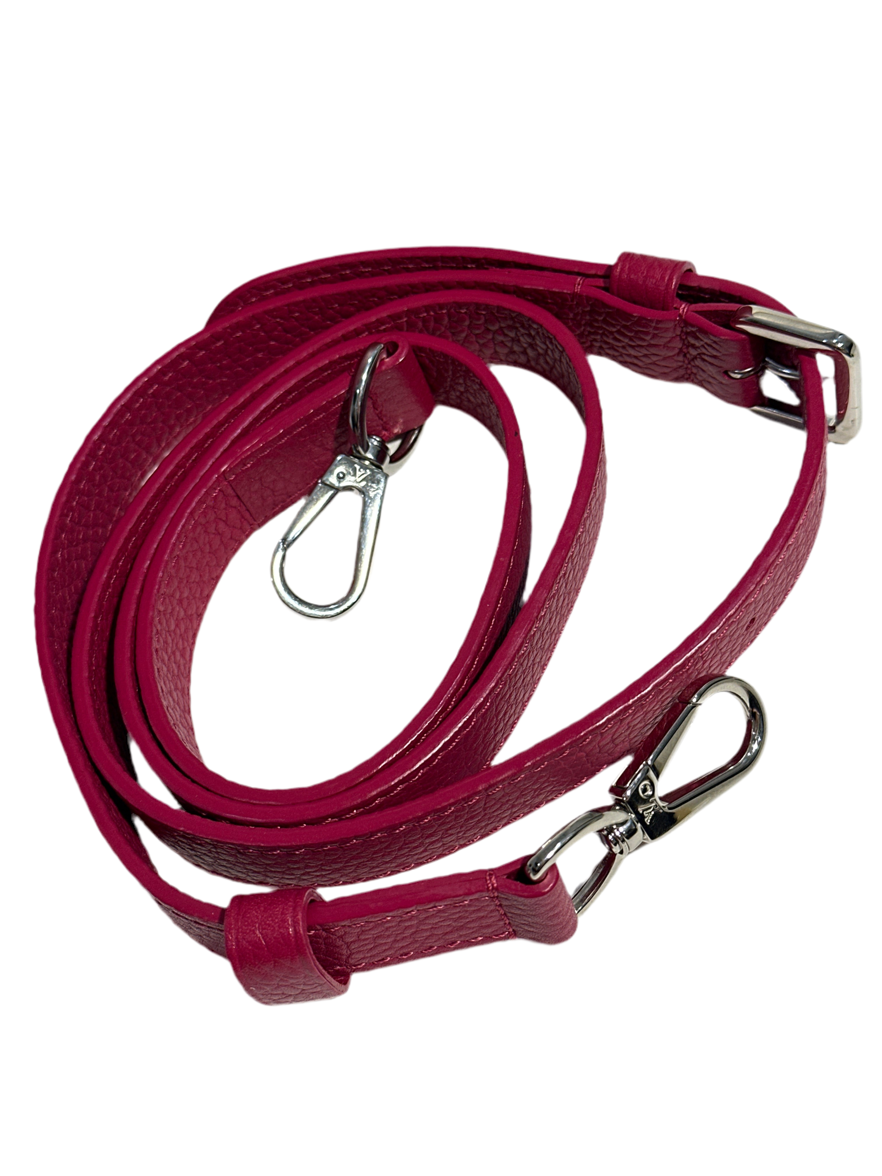 Louis Vuitton Taurillon Lace Croquets Capucines BB Groseille