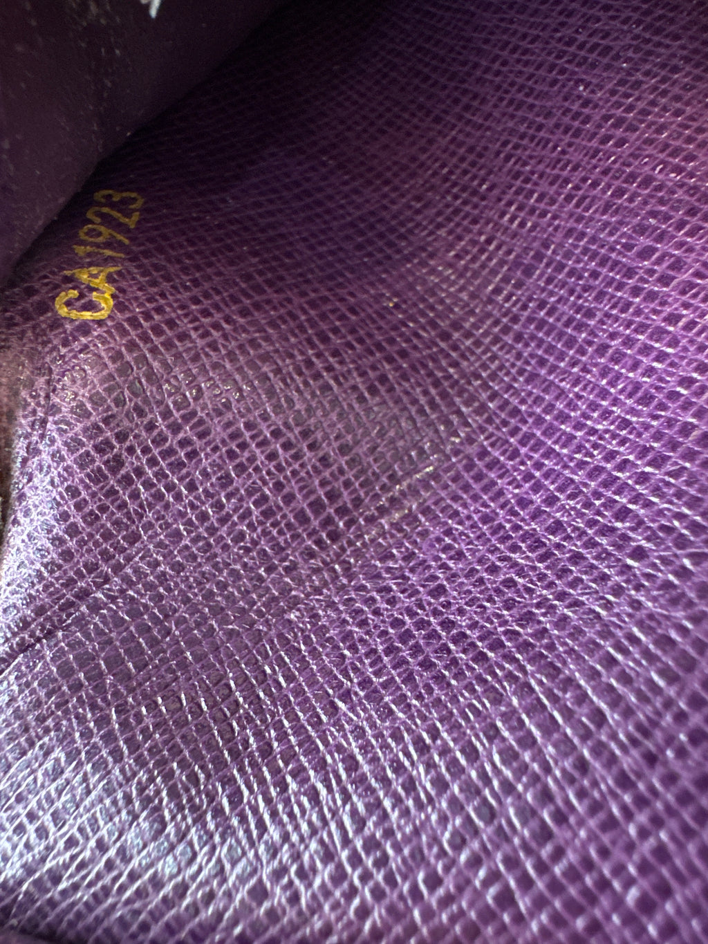 LOUIS VUITTON Wallet Yellow Epi Porte Tresor International Trifold