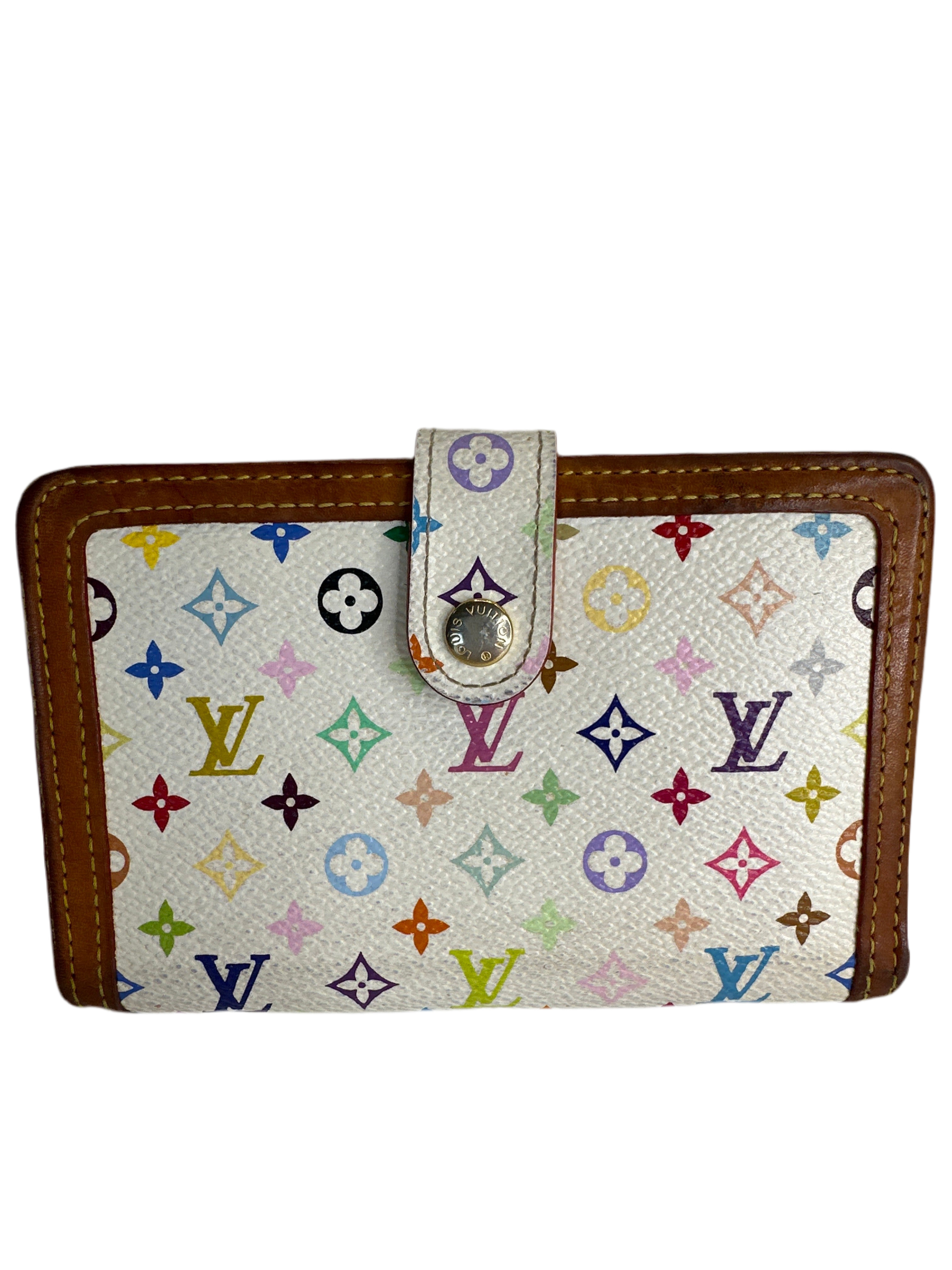 Vintage Louis Vuitton x Murakami Multicolor Kisslock Wallet – Rare & Highly Sought-After Print