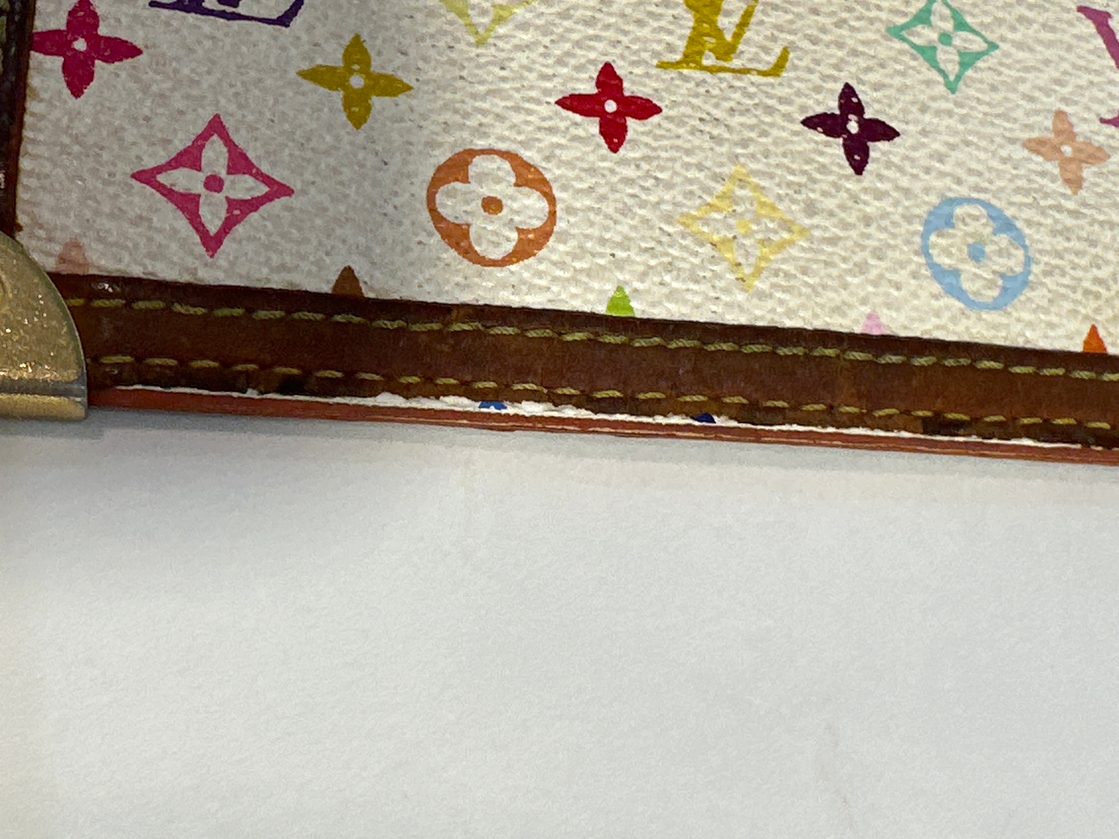 Vintage LOUIS VUITTON Limited Edition Monogram Multicolor pochette Cles/pouch