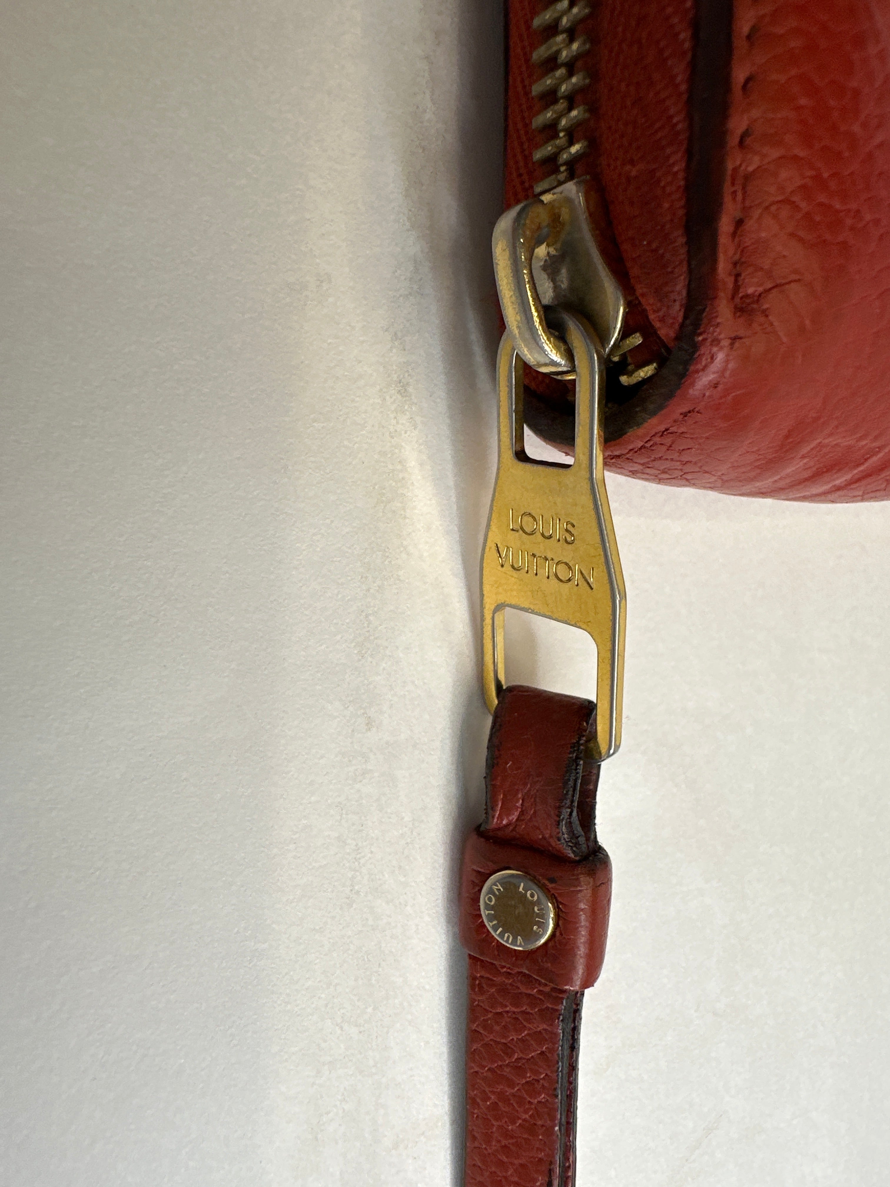 LOUIS VUITTON Empreinte Zippy Wallet Red