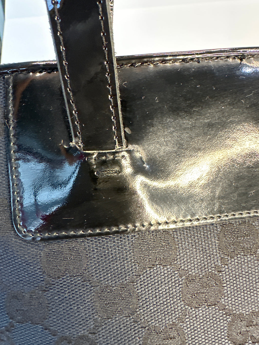 GUCCI GG monogram canvas purse