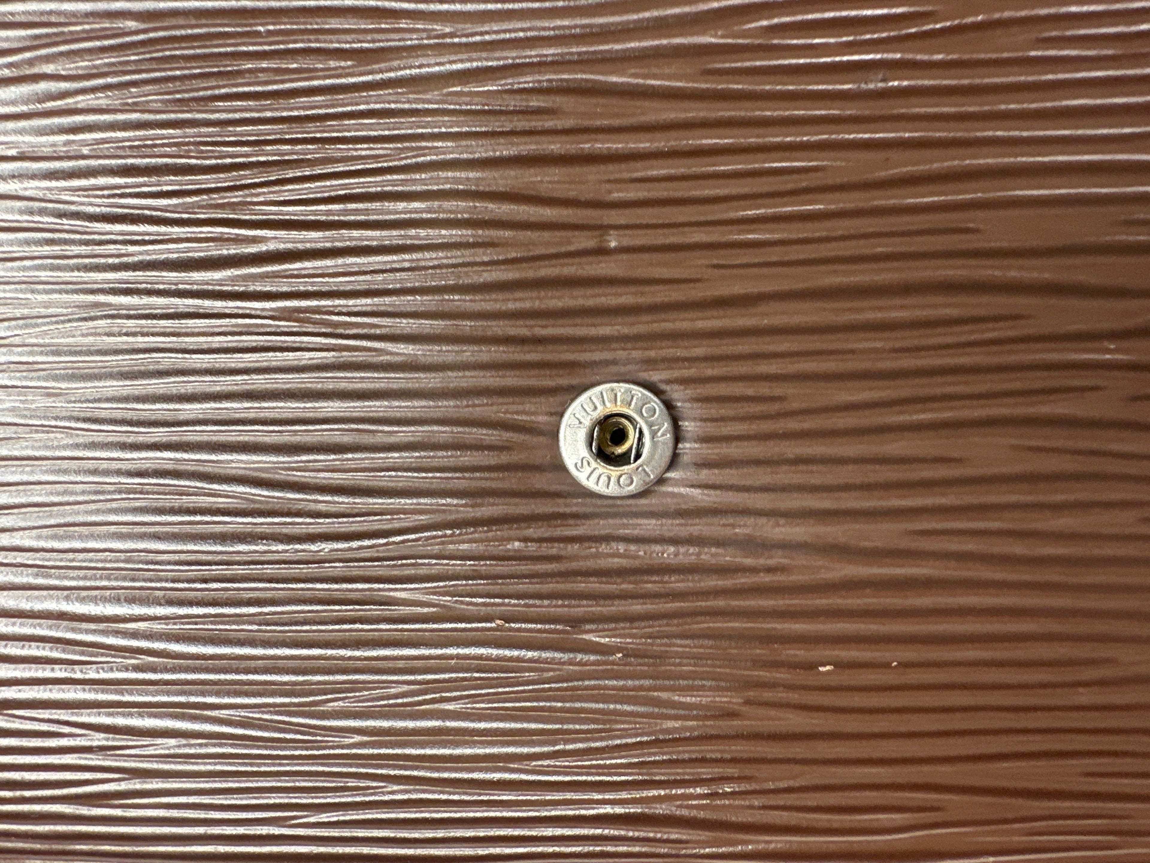 Vintage Louis Vuitton Rare Color Way MOKA Epi Leather Trifold Wallet