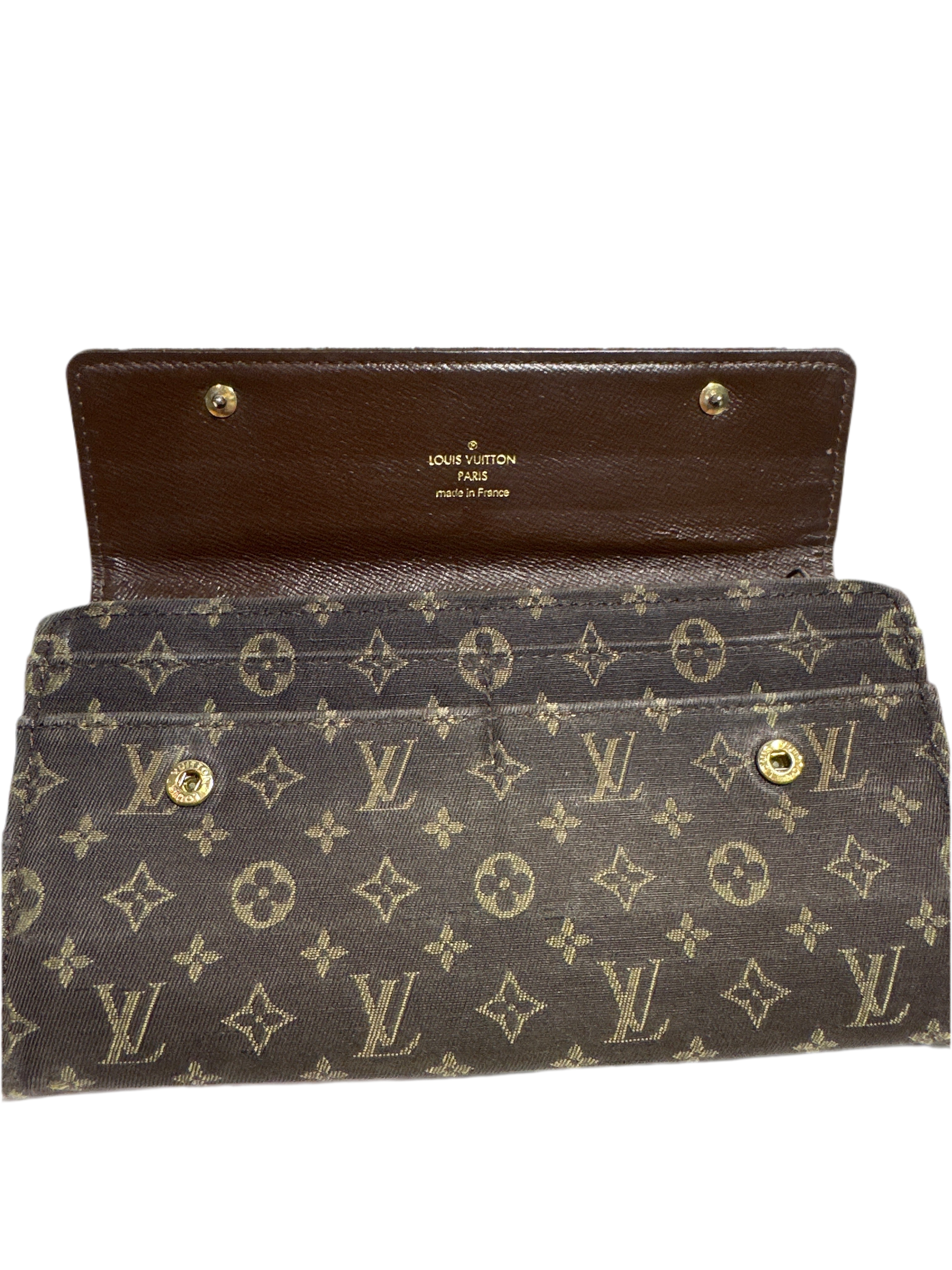 Vintage Louis Vuitton mini lin porte sarah long wallet