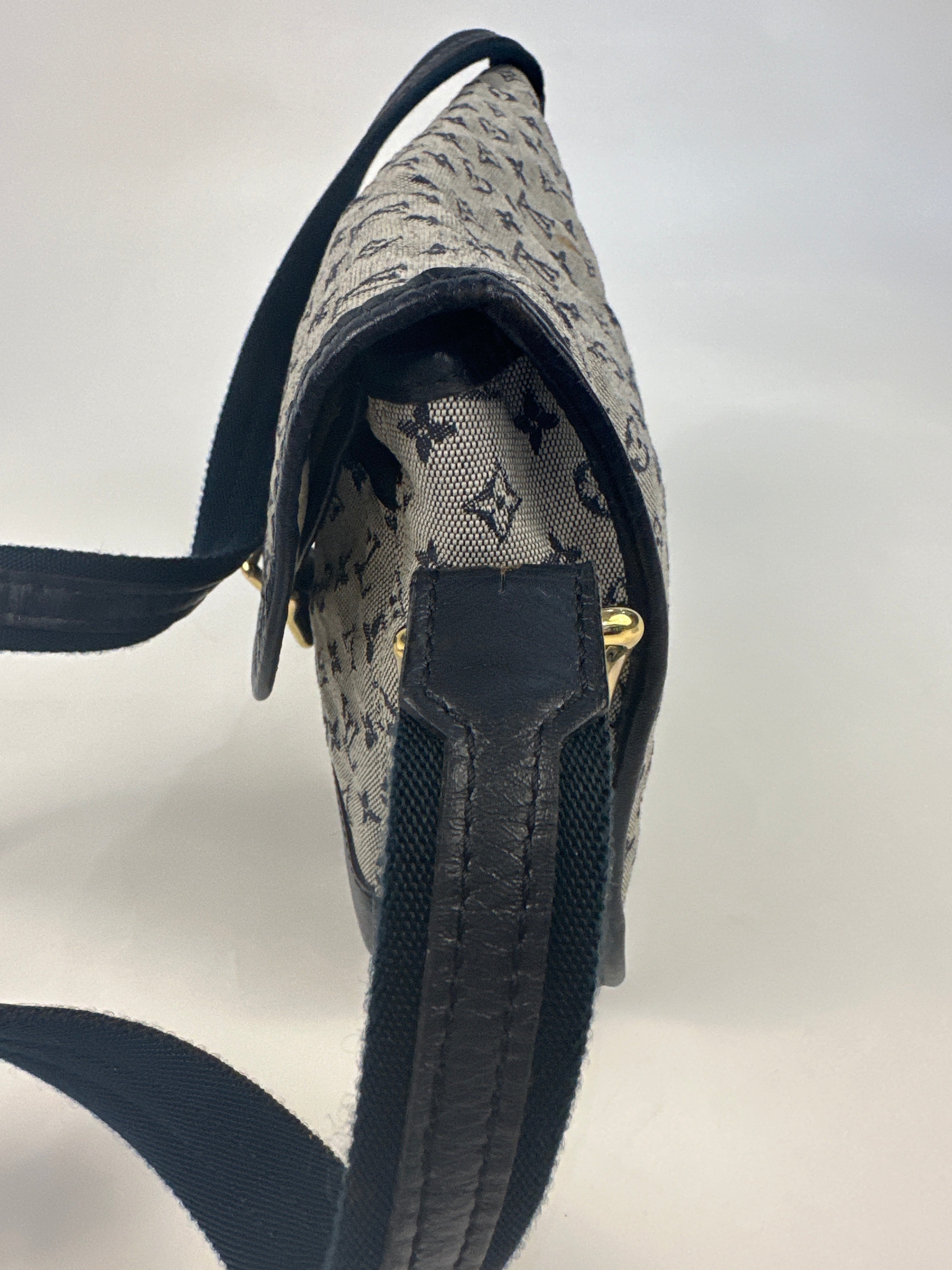 LOUIS VUITTON Monogram Mini Belanger Shoulder Bag Blue