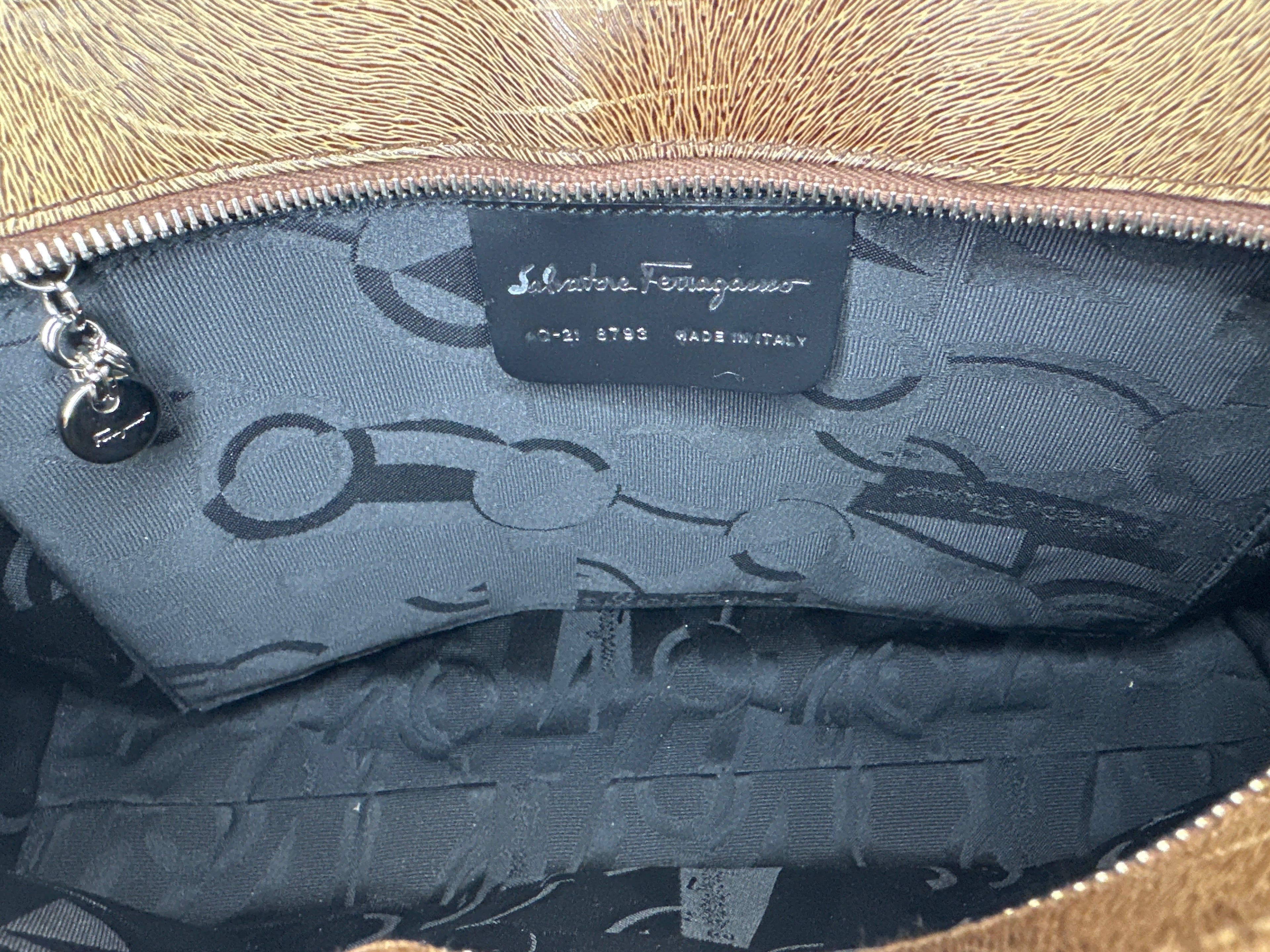 Salvatore Ferragamo Shoulder Bag Leather Brown