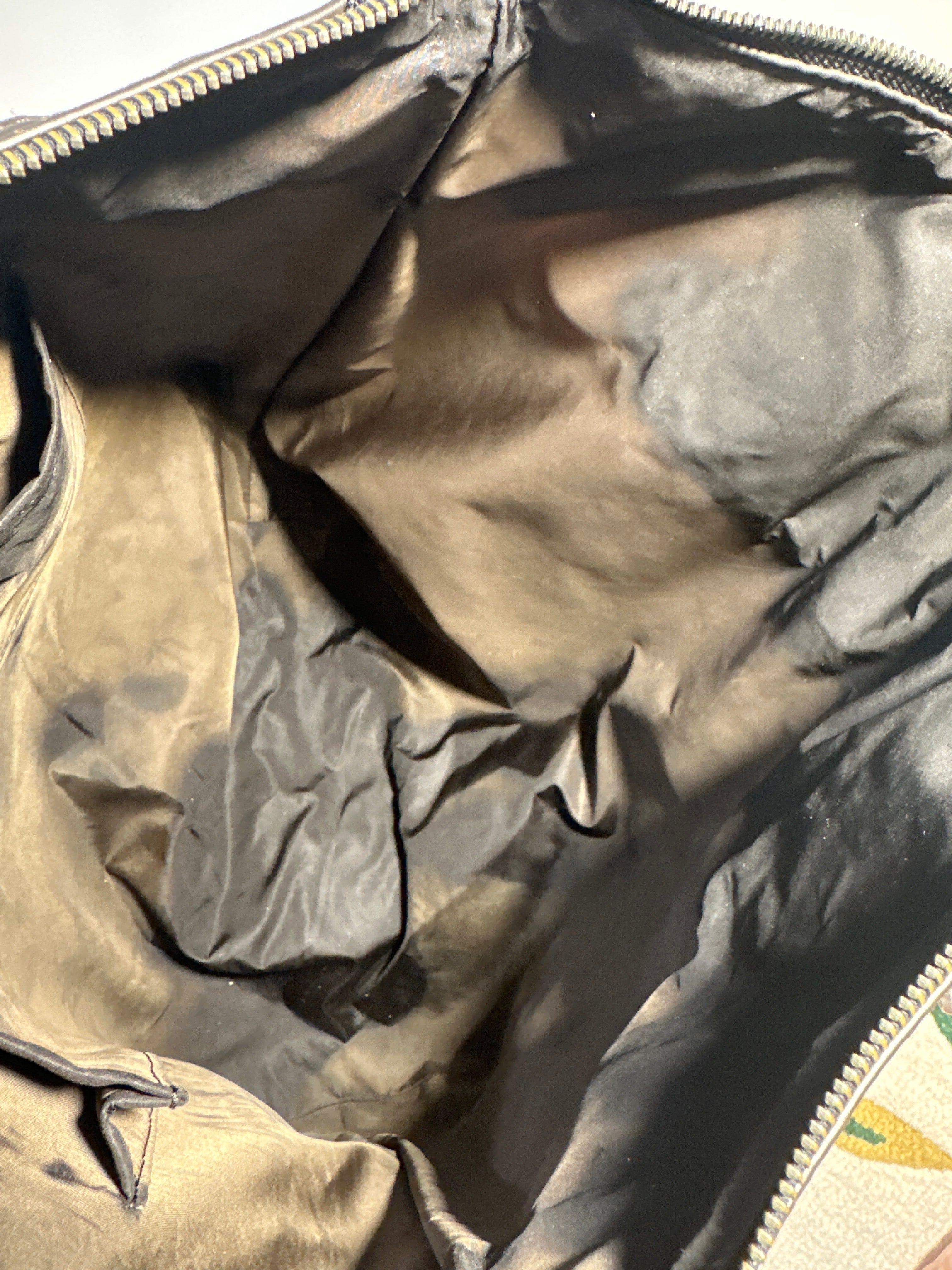 Louis Vuitton Cougar Damier Jean Tote Bag Black Brown with COA