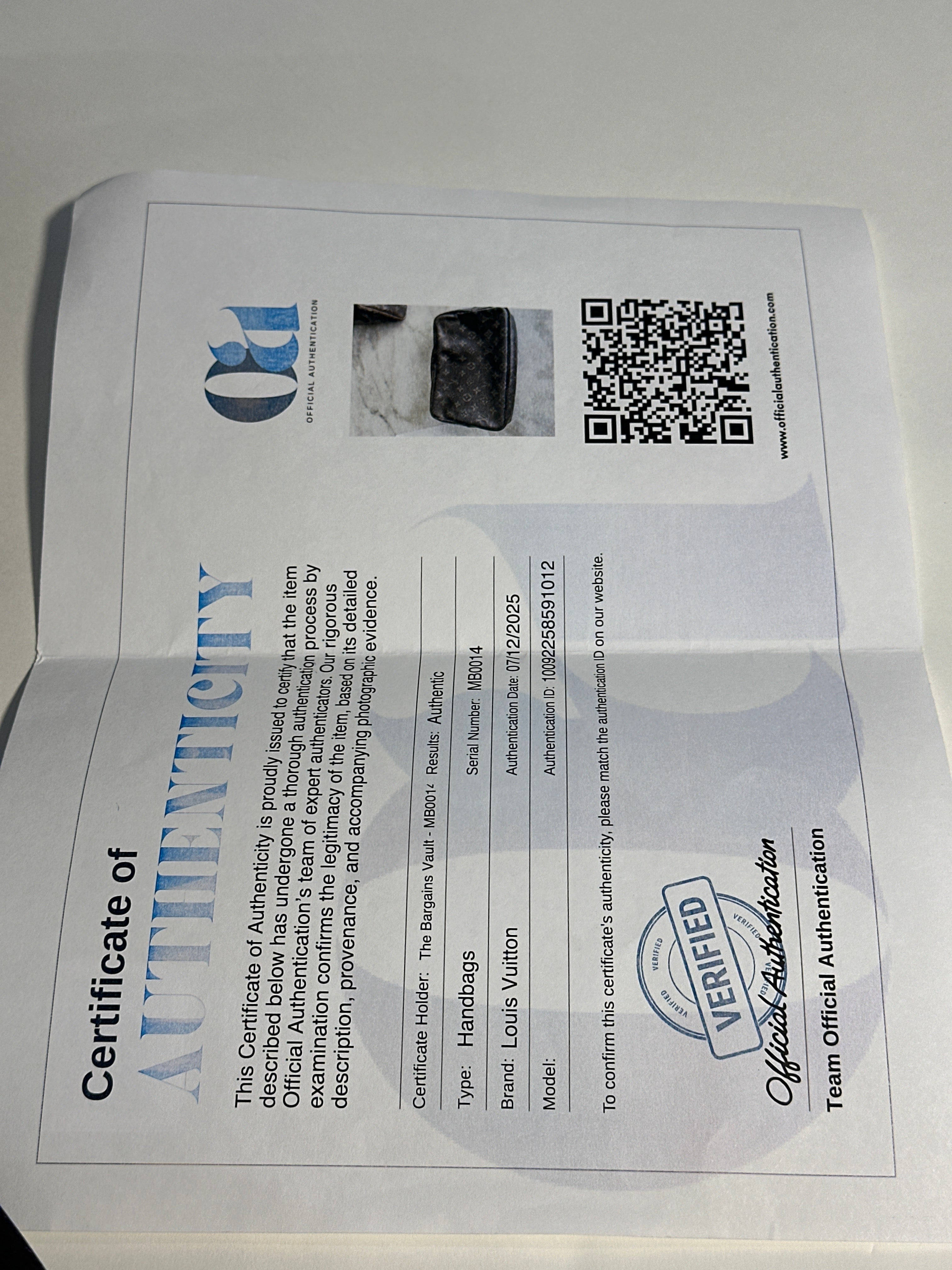 Vintage Louis Vuitton Trousse 28 with COA