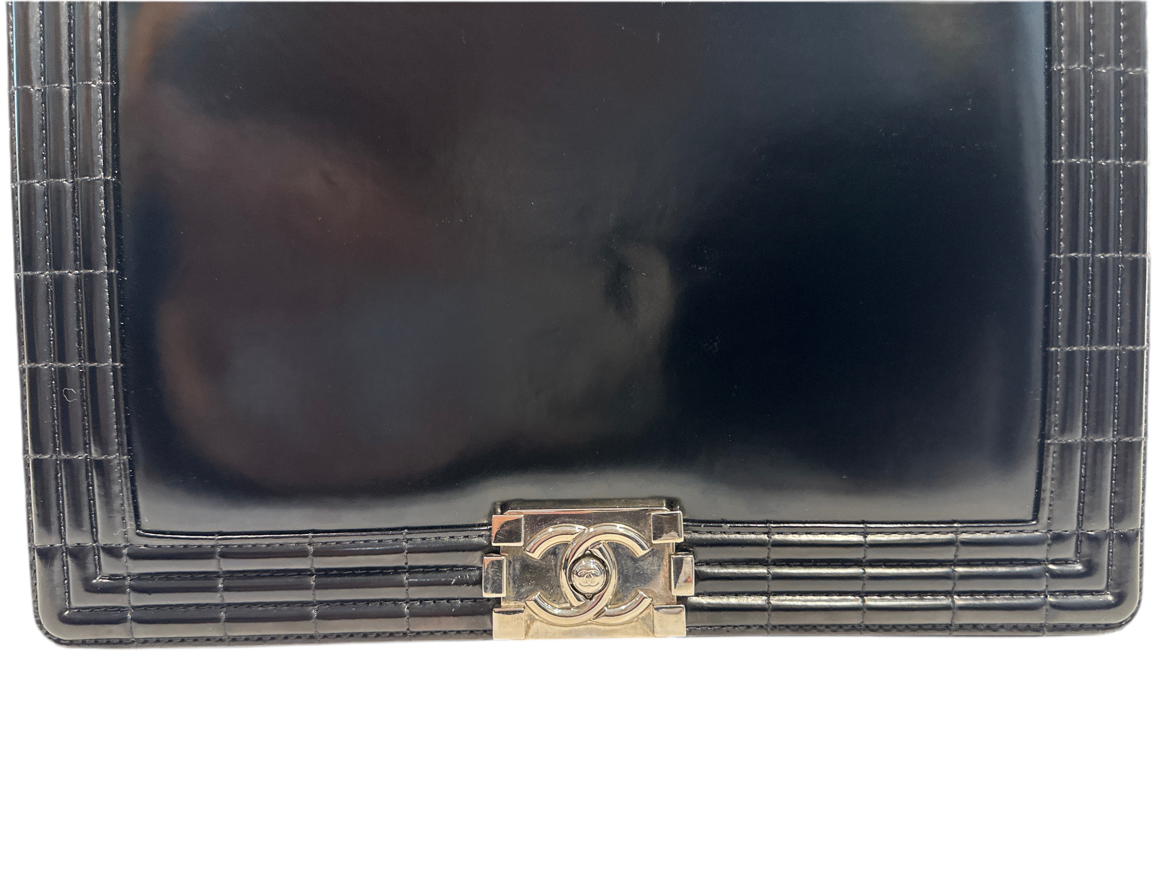 Chanel Reverso Boy Flap Bag Glazed Calfskin Large