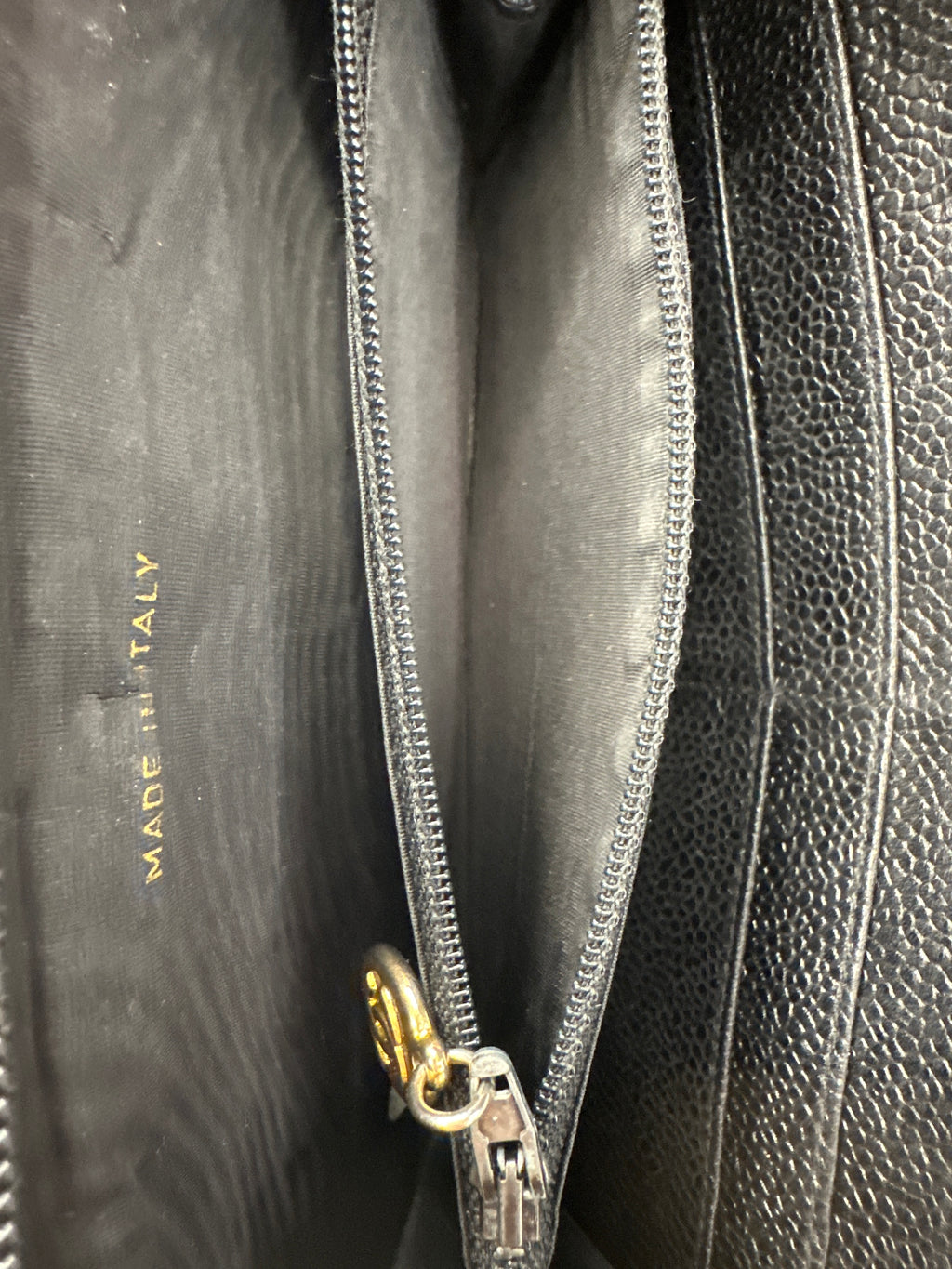 Vintage Chanel CC Wallet zip around