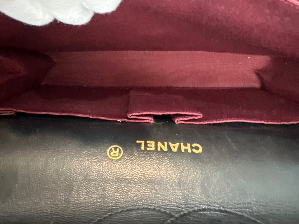 Vintage Chanel Classic Double Flap Bag Medium 1989-1991 with COA