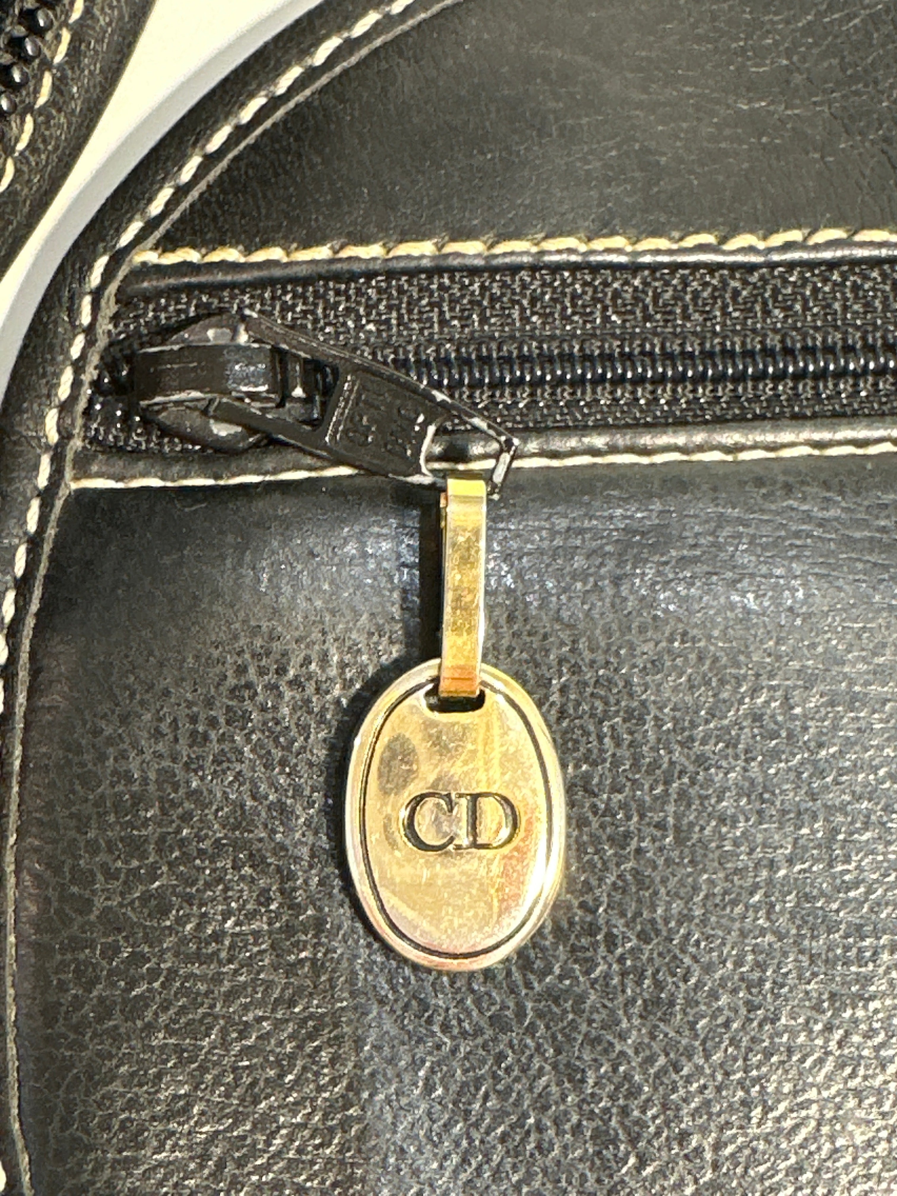 Vintage Christian Dior Leather Shoulder & Crossbody Bag