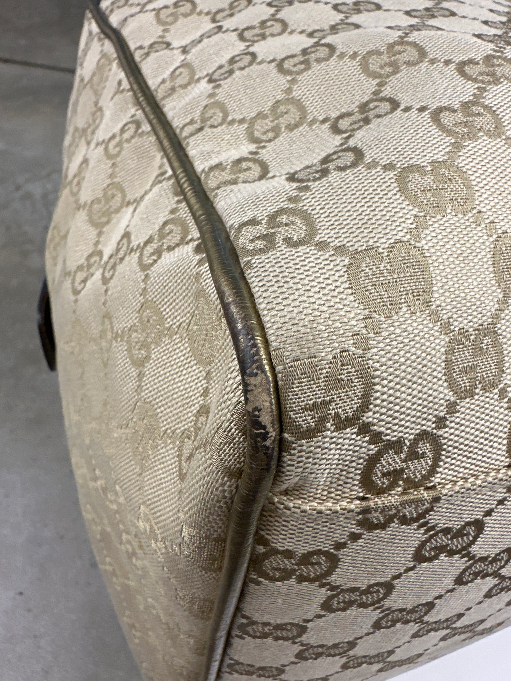 Gucci GG Canvas Web Duffle Bag