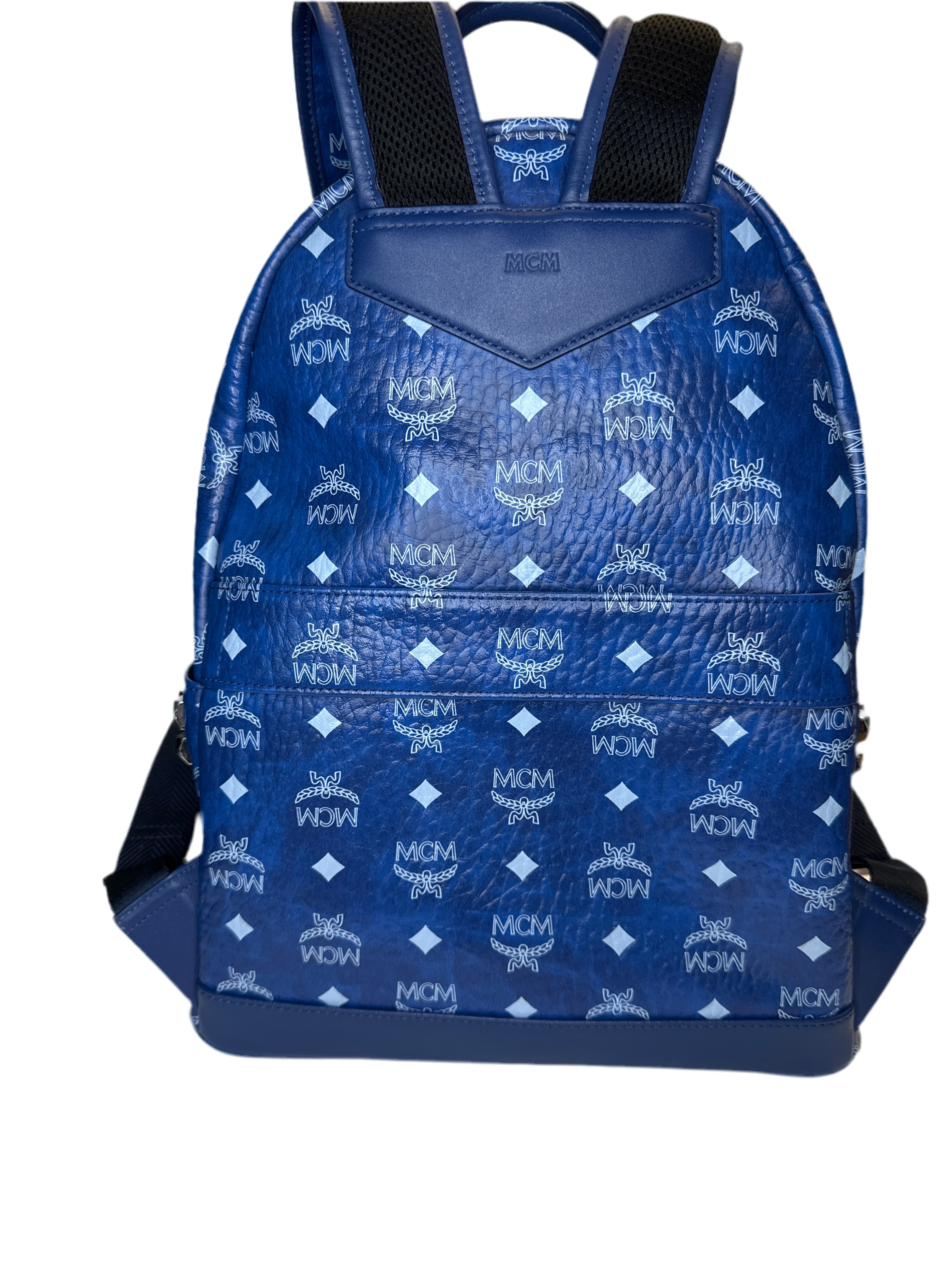 MCM Stark Side Studs Backpack In Visetos