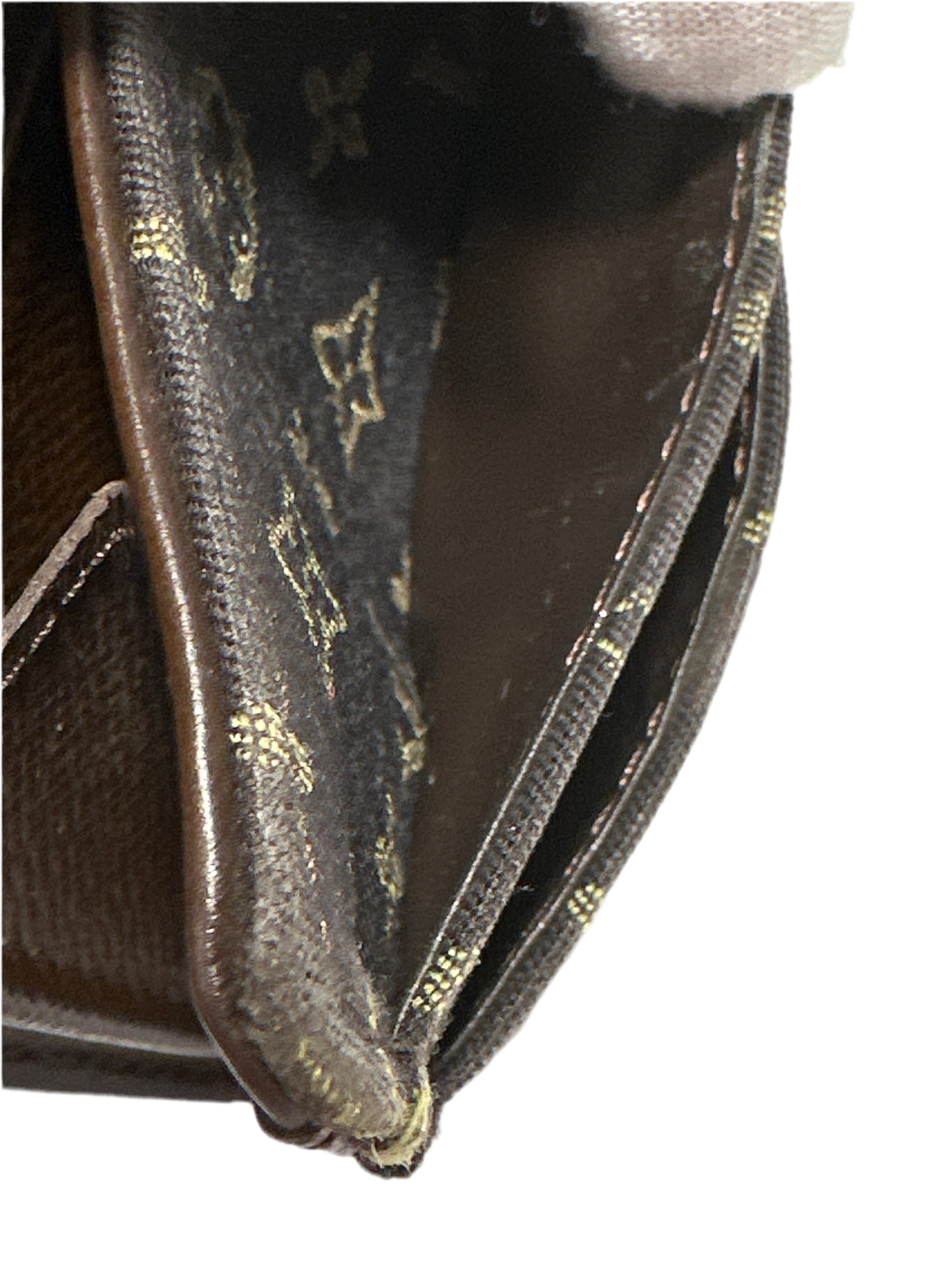 Vintage Louis Vuitton mini lin porte sarah long wallet