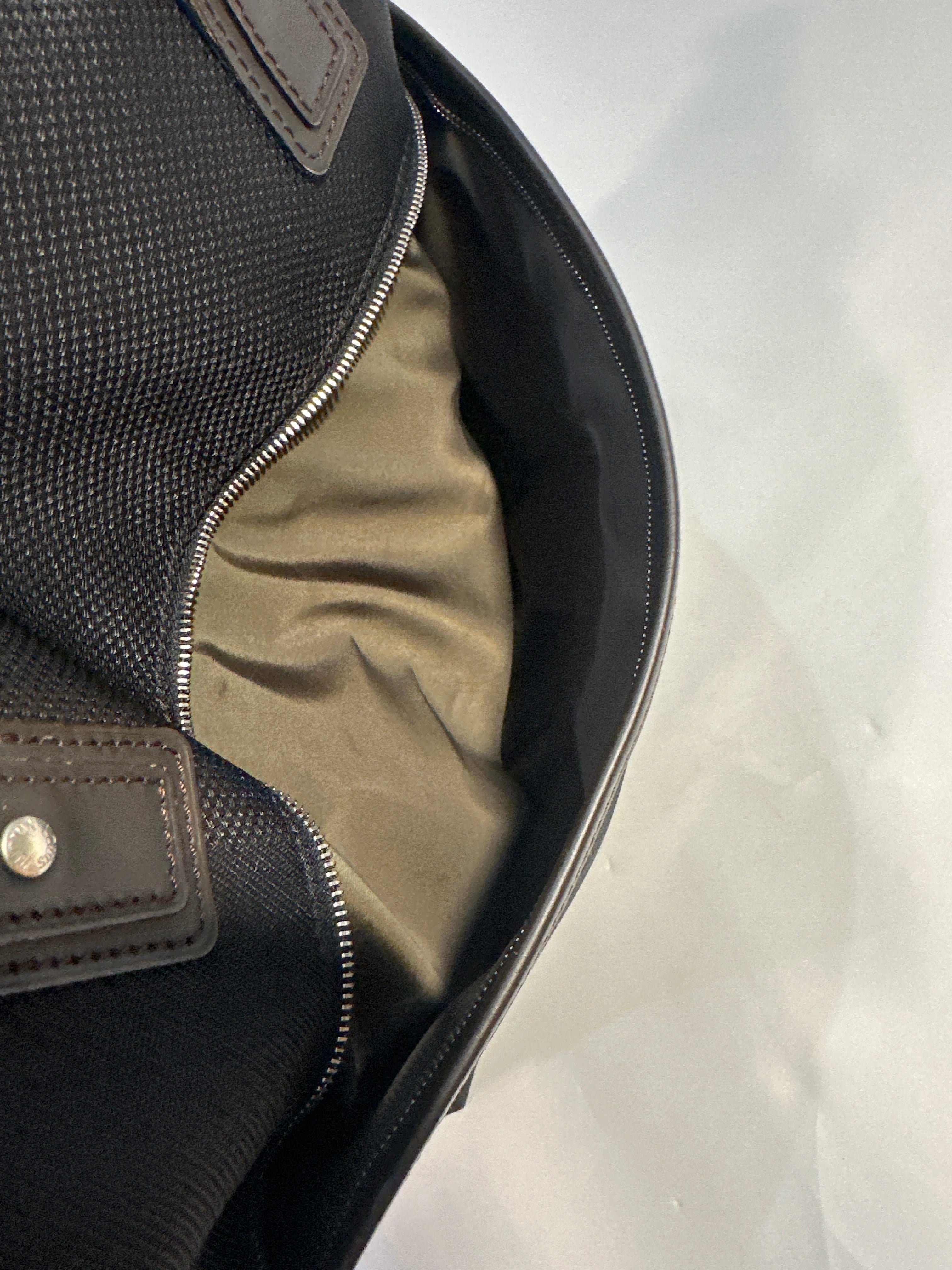 Louis Vuitton Cougar Damier Jean Tote Bag Black Brown with COA