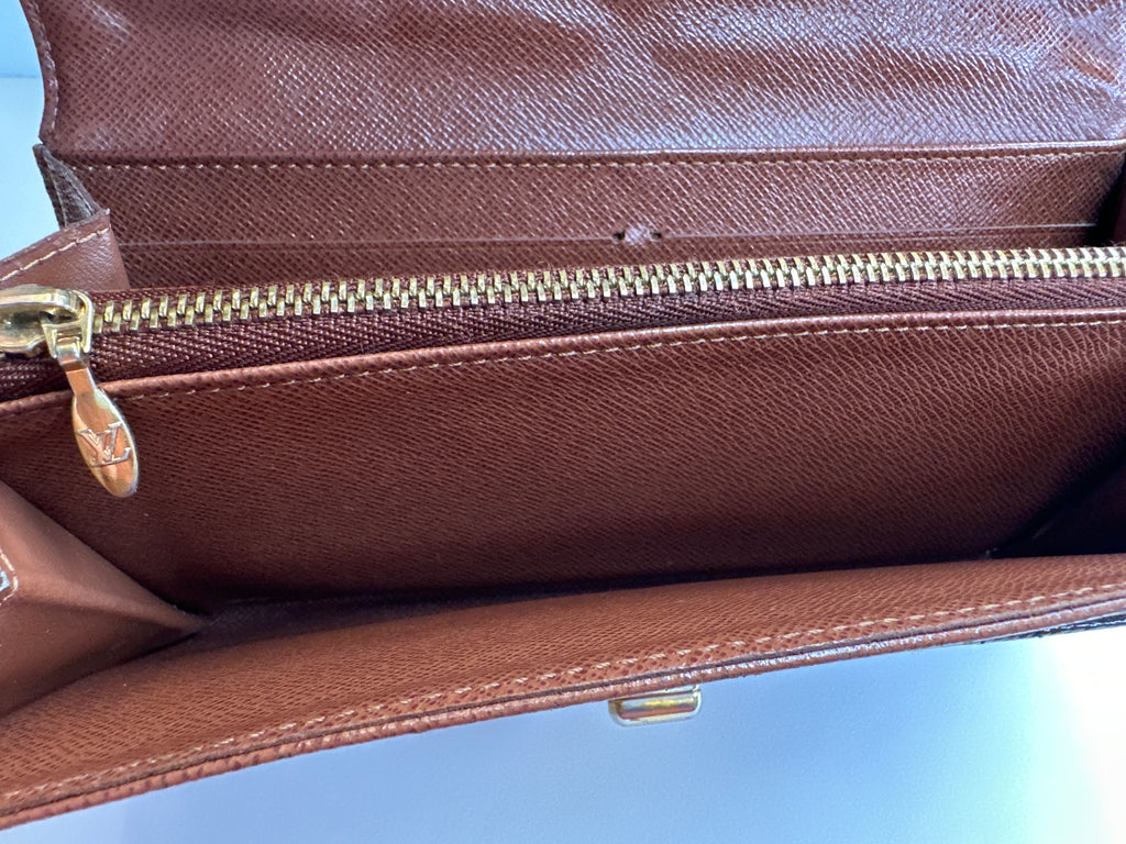Louis Vuitton Portefeuille Sarah Monogram Etoile Long Wallet Brown