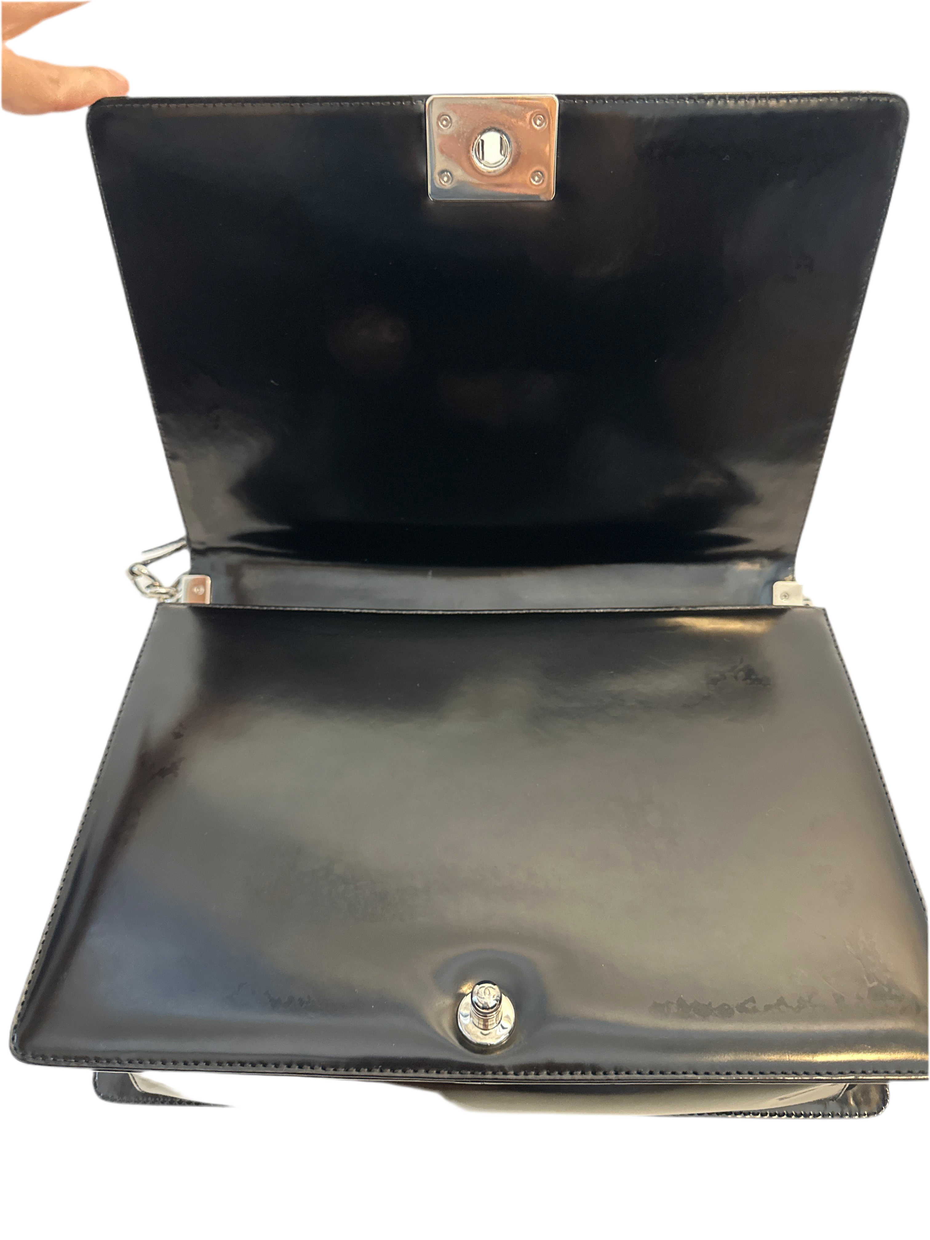 Chanel Reverso Boy Flap Bag Glazed Calfskin Large